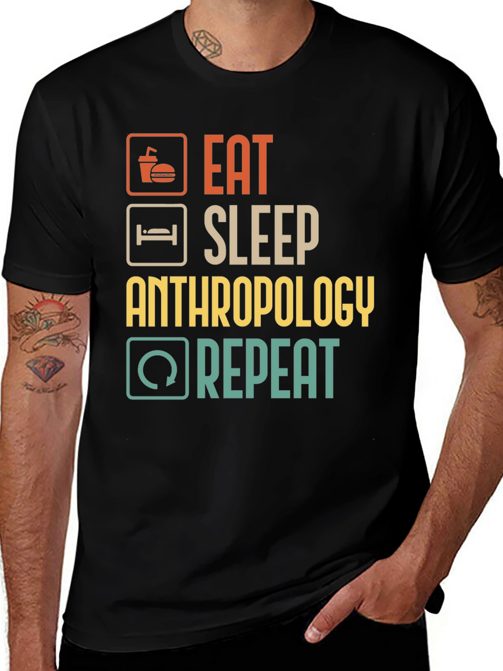 Eat Sleep Anthropology Repeat T-Shirt