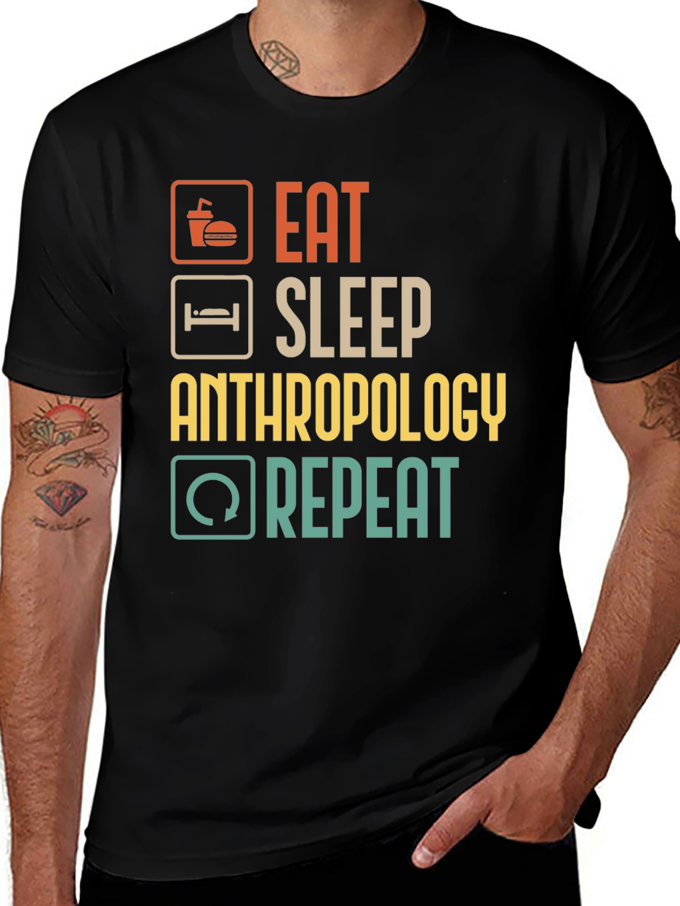 Eat Sleep Anthropology Repeat T-Shirt