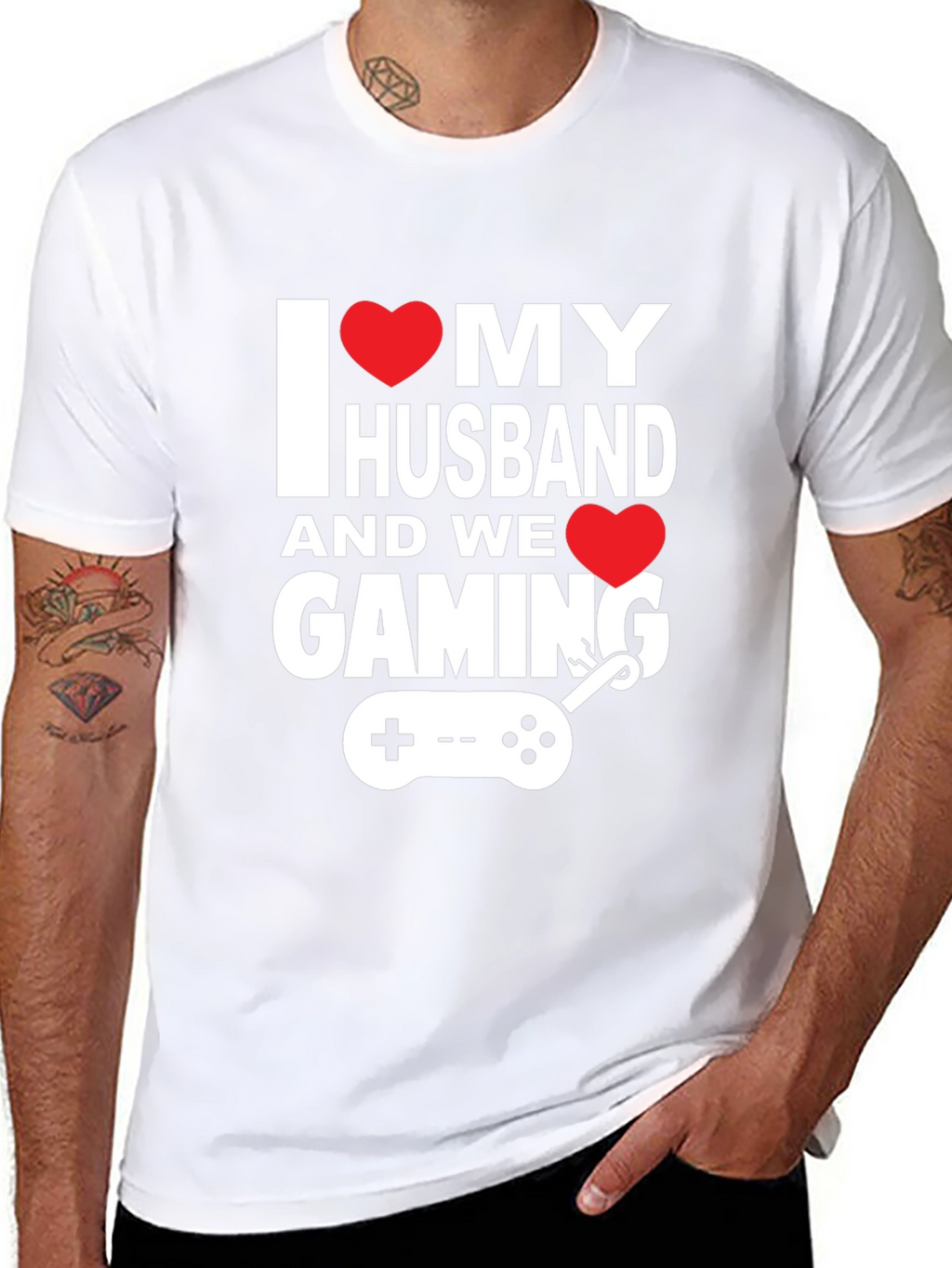 I Love My Husband Gaming T-Shirt