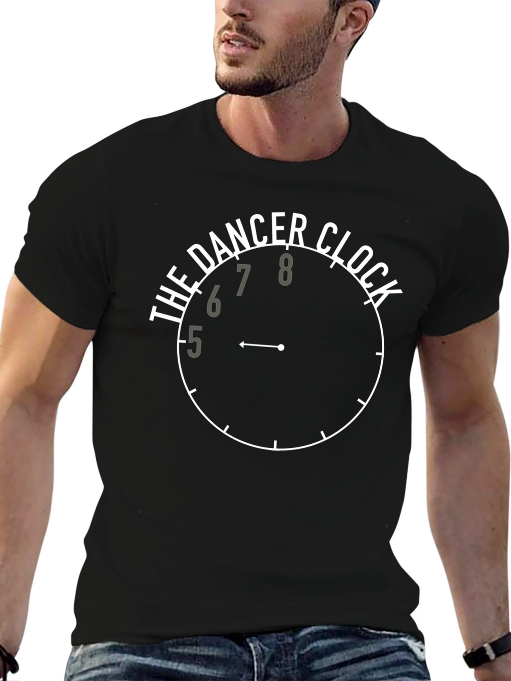 The Dancer Clock Graphic Tee - Black
