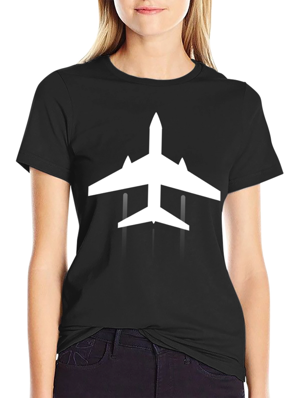 Jet Plane Graphic Tee - Classic Style