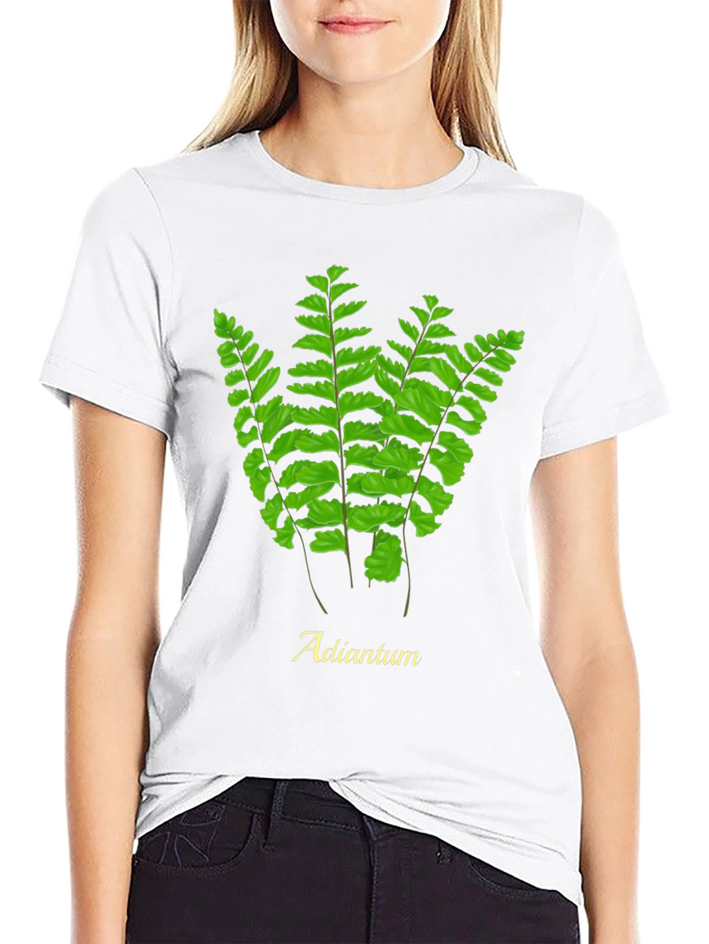 Adiantum Fern Graphic Tee - Nature Lovers T-Shirt