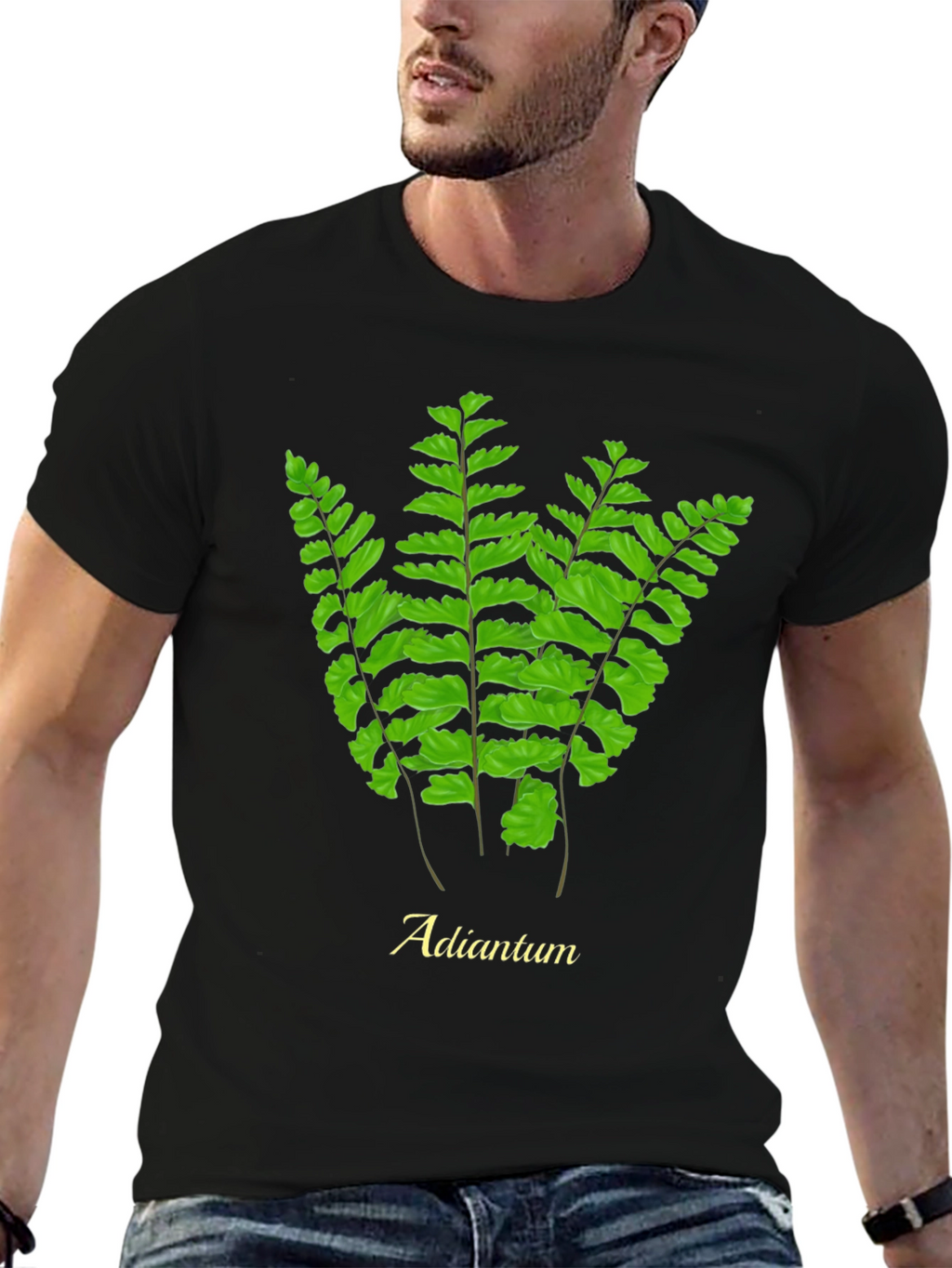 Adiantum Fern Graphic Tee - Nature Lovers T-Shirt