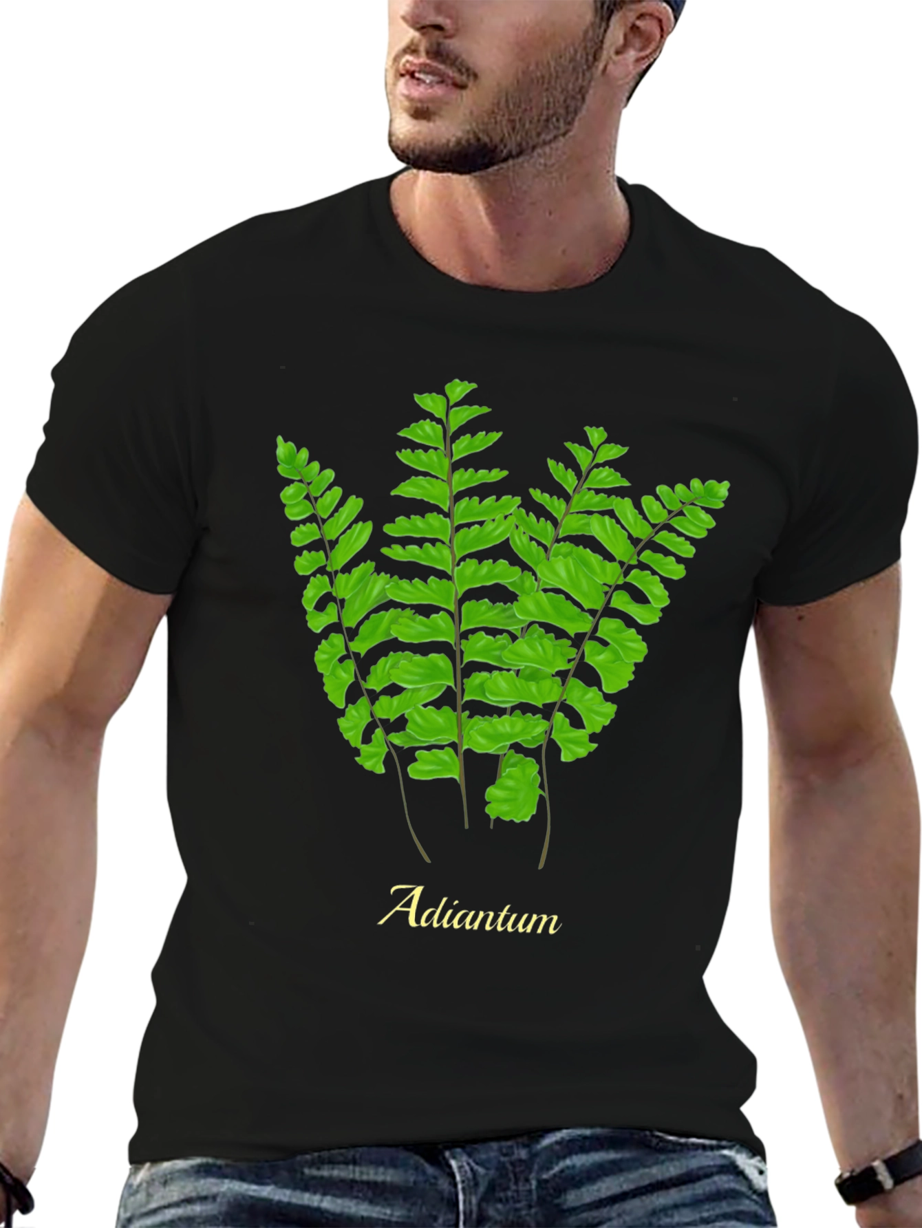 Adiantum Fern Graphic Tee - Nature Lovers T-Shirt