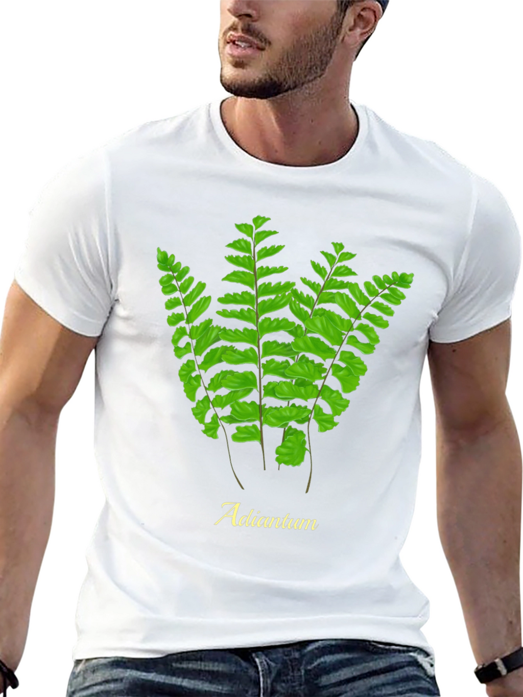 Adiantum Fern Graphic Tee - Nature Lovers T-Shirt