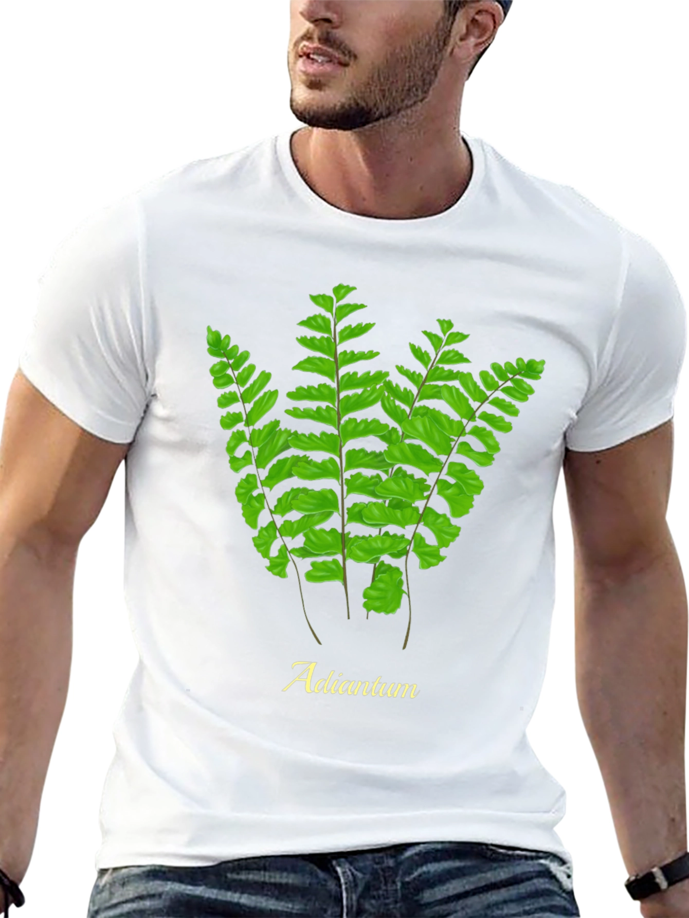Adiantum Fern Graphic Tee - Nature Lovers T-Shirt