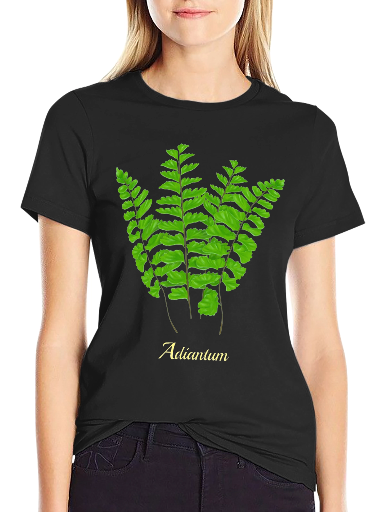 Adiantum Fern Graphic Tee - Nature Lovers T-Shirt