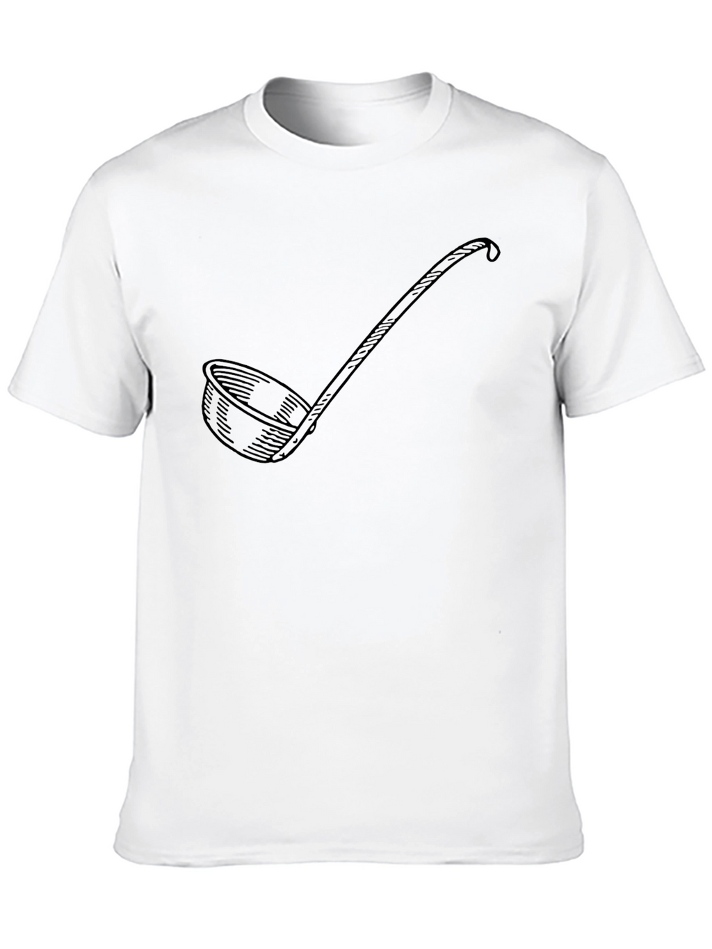 Soup Ladle Graphic Black T-Shirt - Funny Kitchen Gift