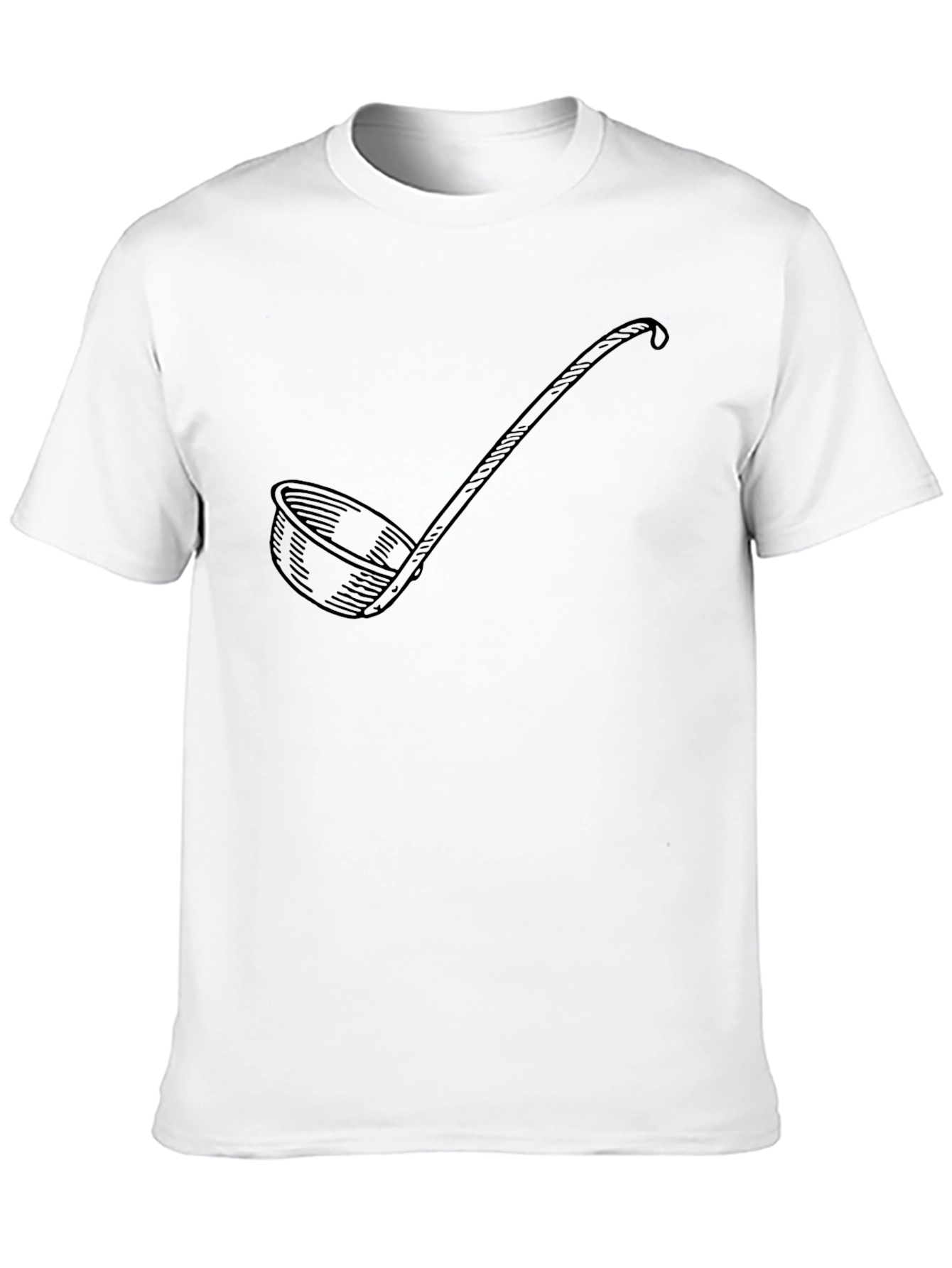 Soup Ladle Graphic Black T-Shirt - Funny Kitchen Gift