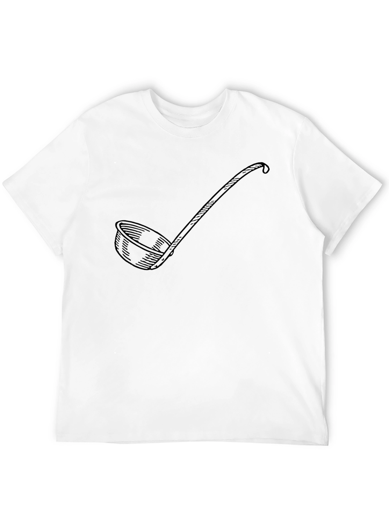 Soup Ladle Graphic Black T-Shirt - Funny Kitchen Gift