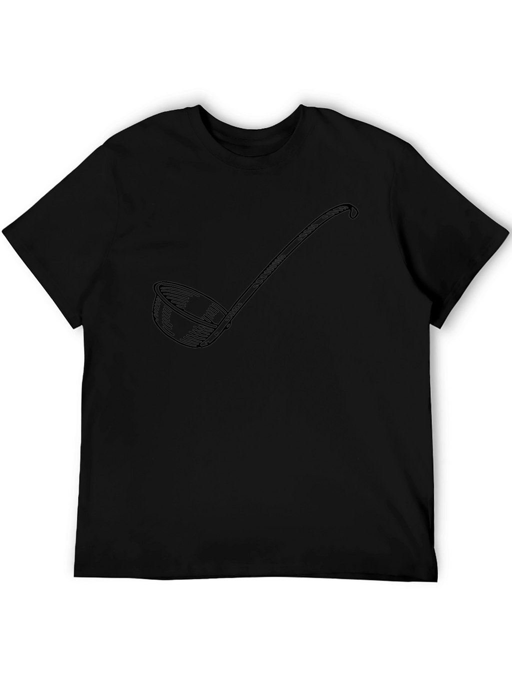 Soup Ladle Graphic Black T-Shirt - Funny Kitchen Gift