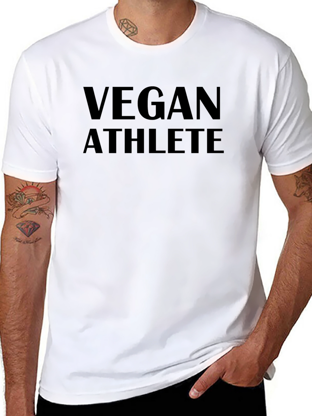 Vegan Athlete Black T-Shirt