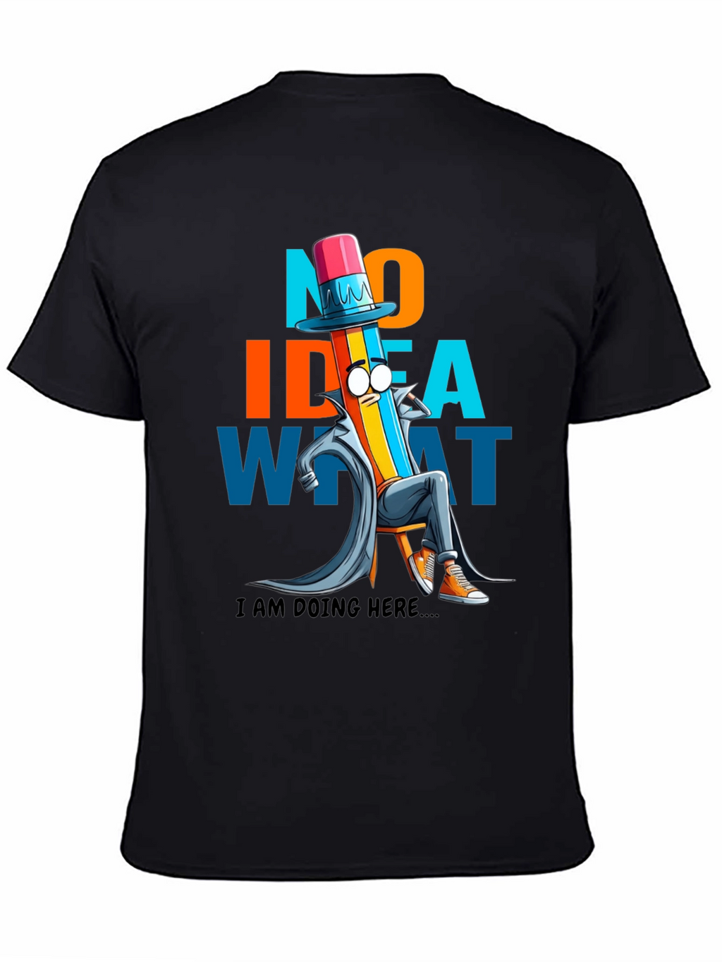 No Idea What T-Shirt - Funny Cartoon Graphic Tee