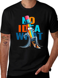 No Idea What T-Shirt - Funny Cartoon Graphic Tee