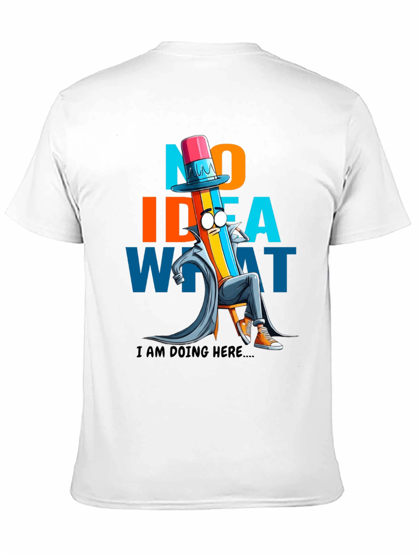 No Idea What T-Shirt - Funny Cartoon Graphic Tee