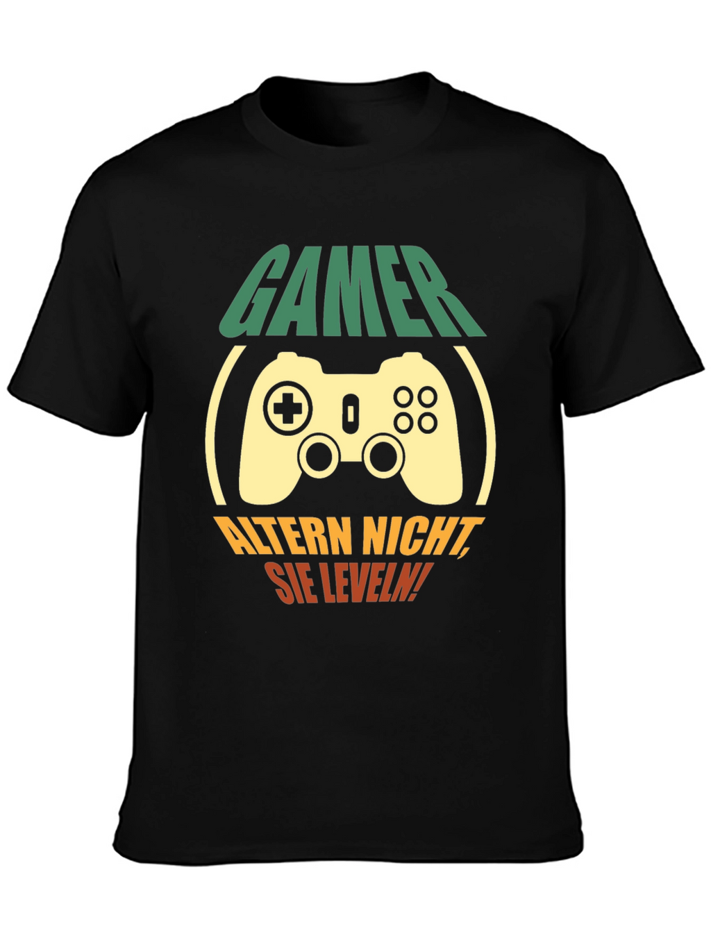 Gamer Level Up T-Shirt - Black Cotton Tee