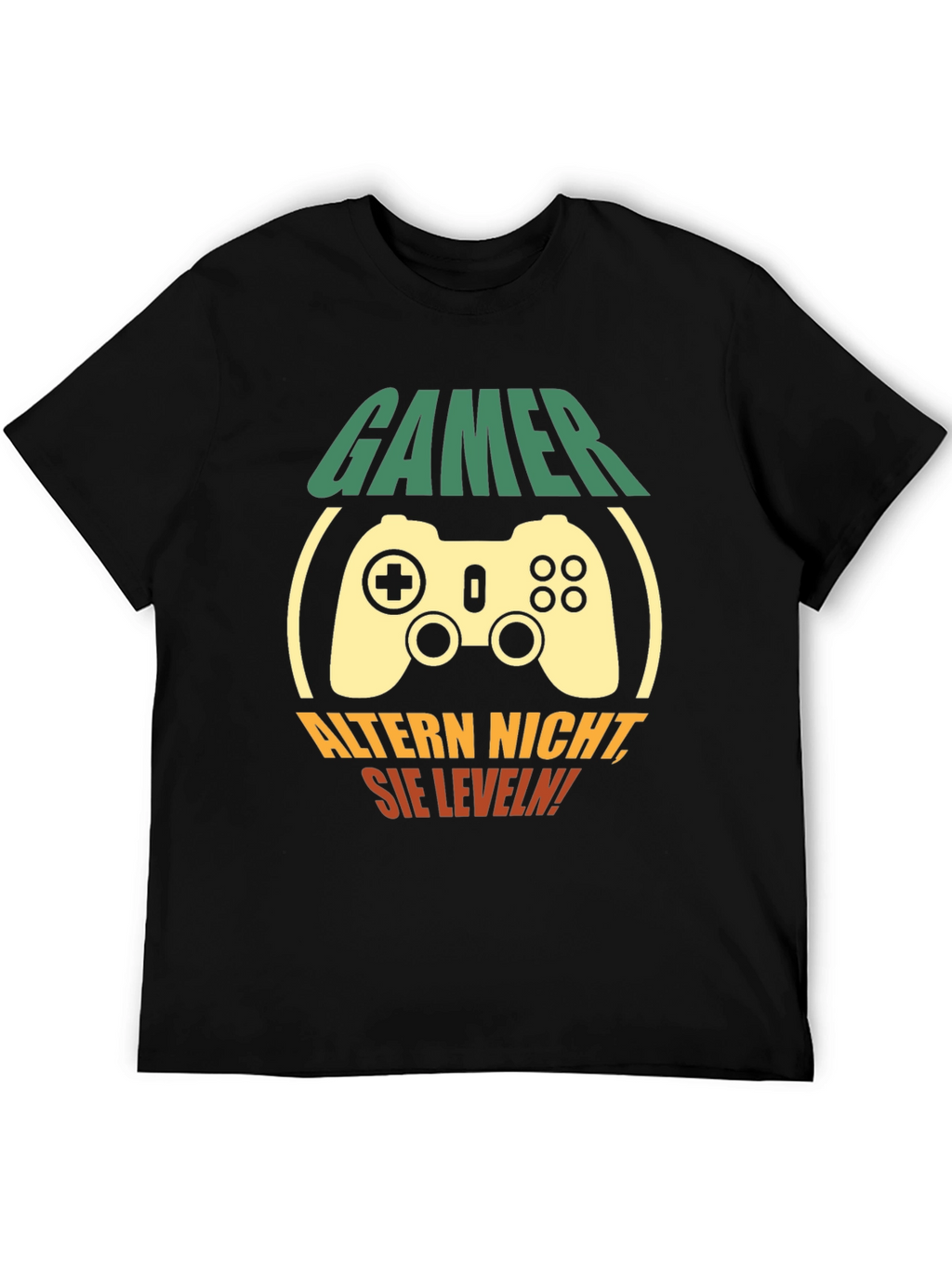 Gamer Level Up T-Shirt - Black Cotton Tee