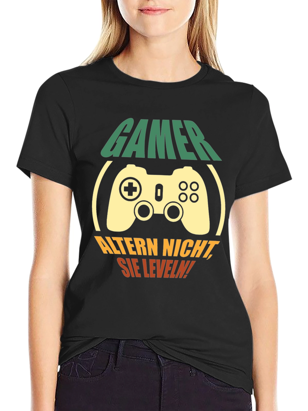 Gamer Level Up T-Shirt - Black Cotton Tee