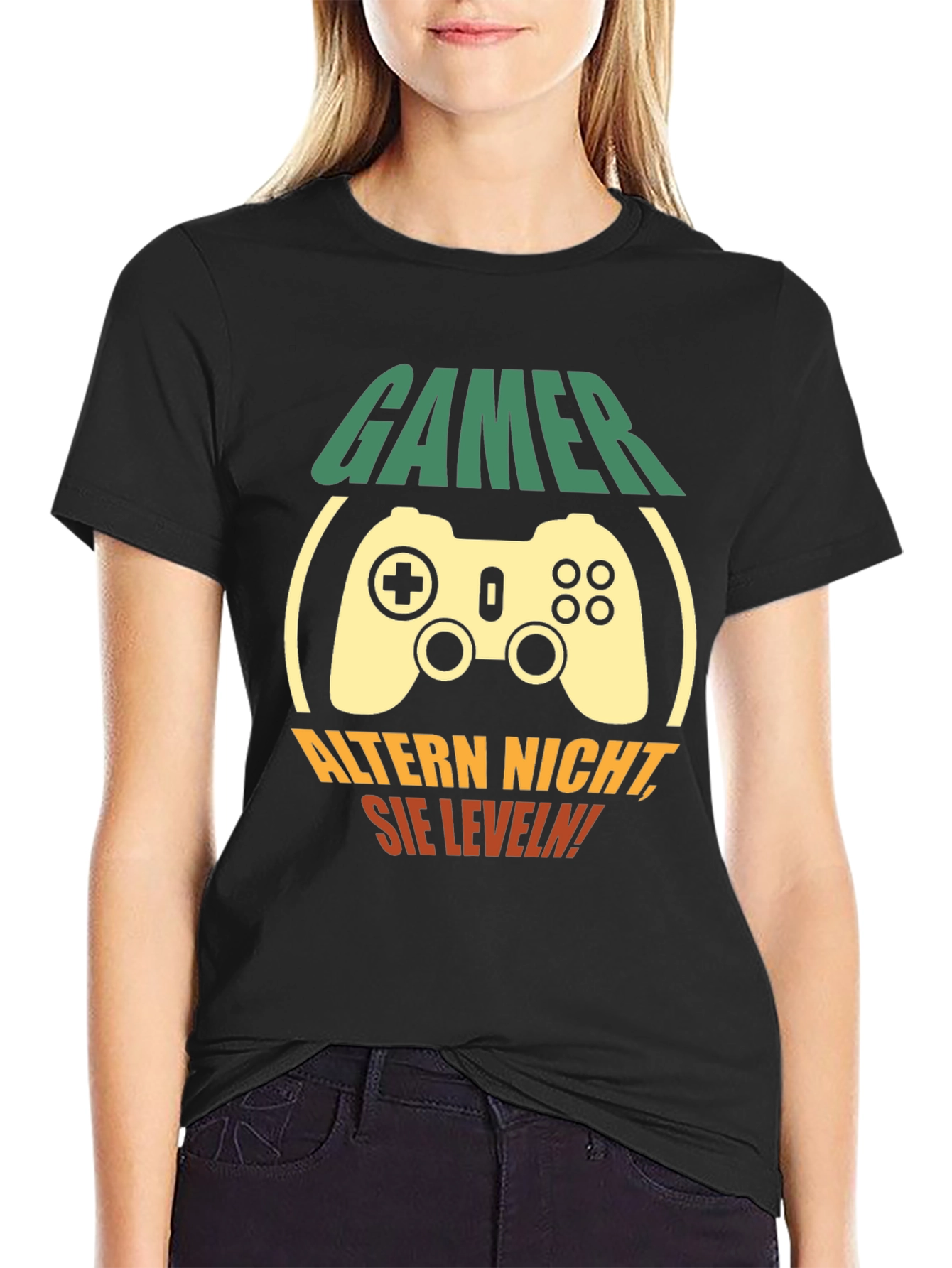 Gamer Level Up T-Shirt - Black Cotton Tee