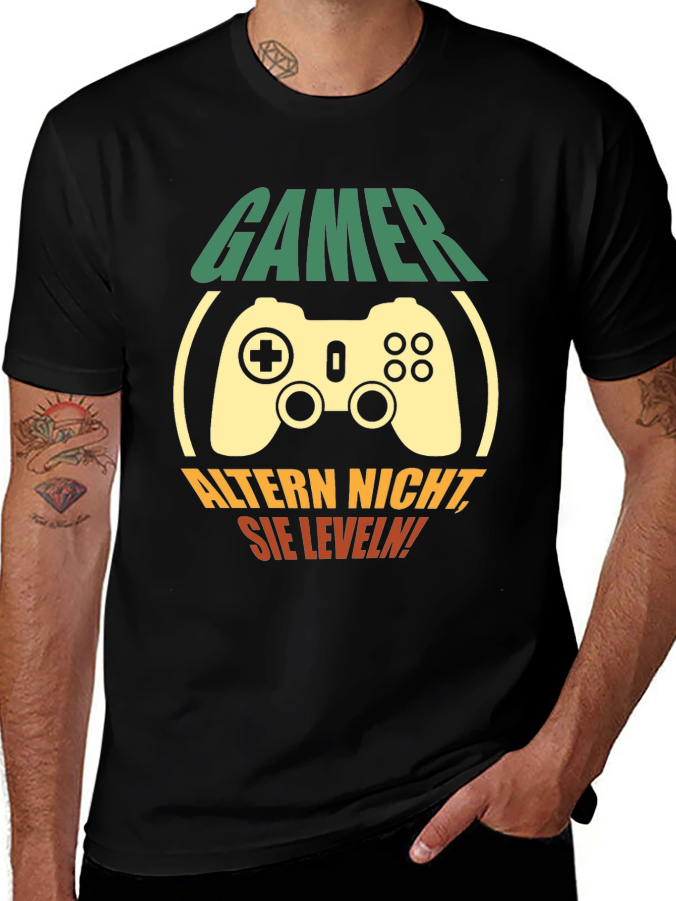 Gamer Level Up T-Shirt - Black Cotton Tee