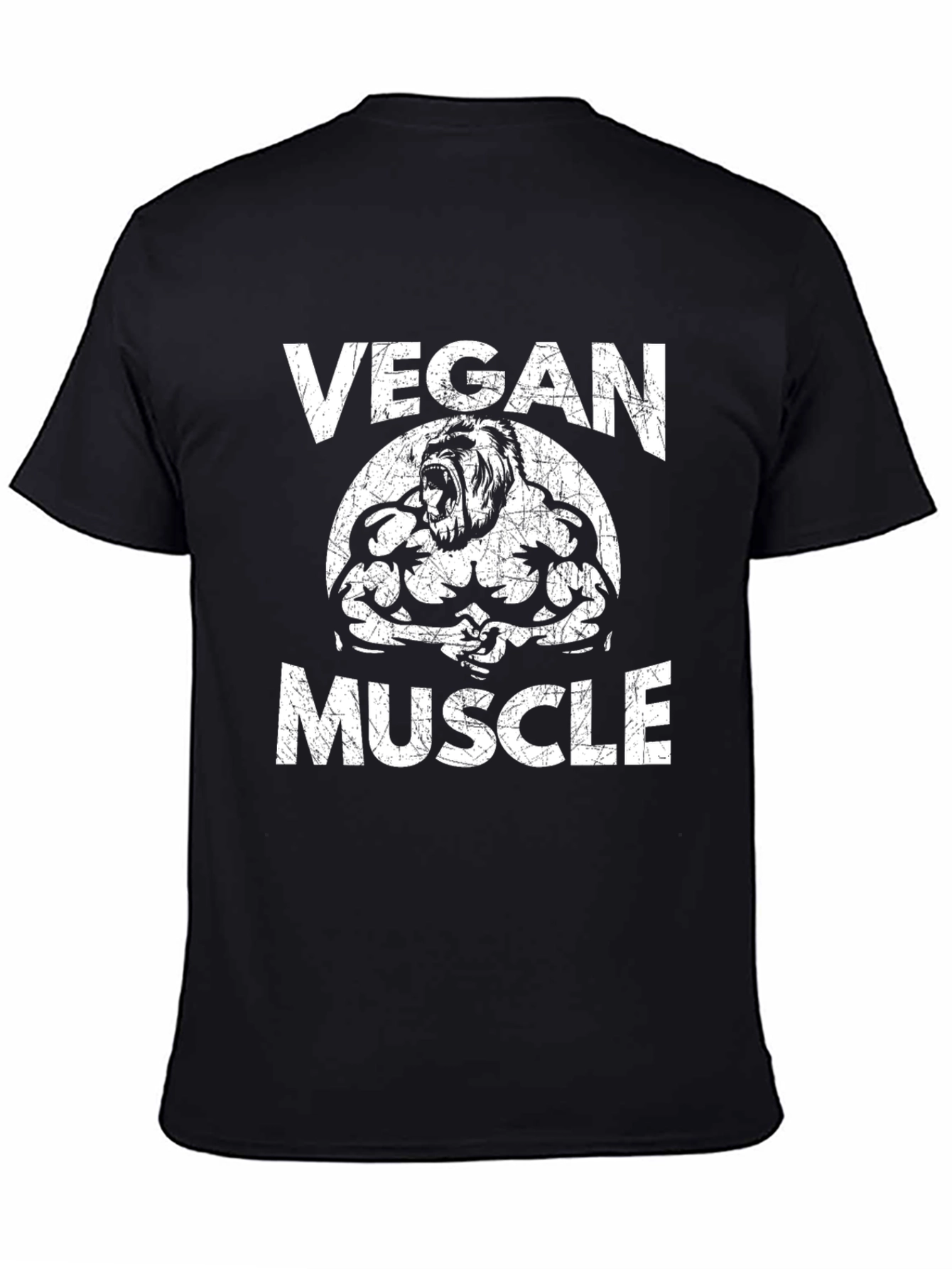 Vegan Muscle T-Shirt - Gorilla Design