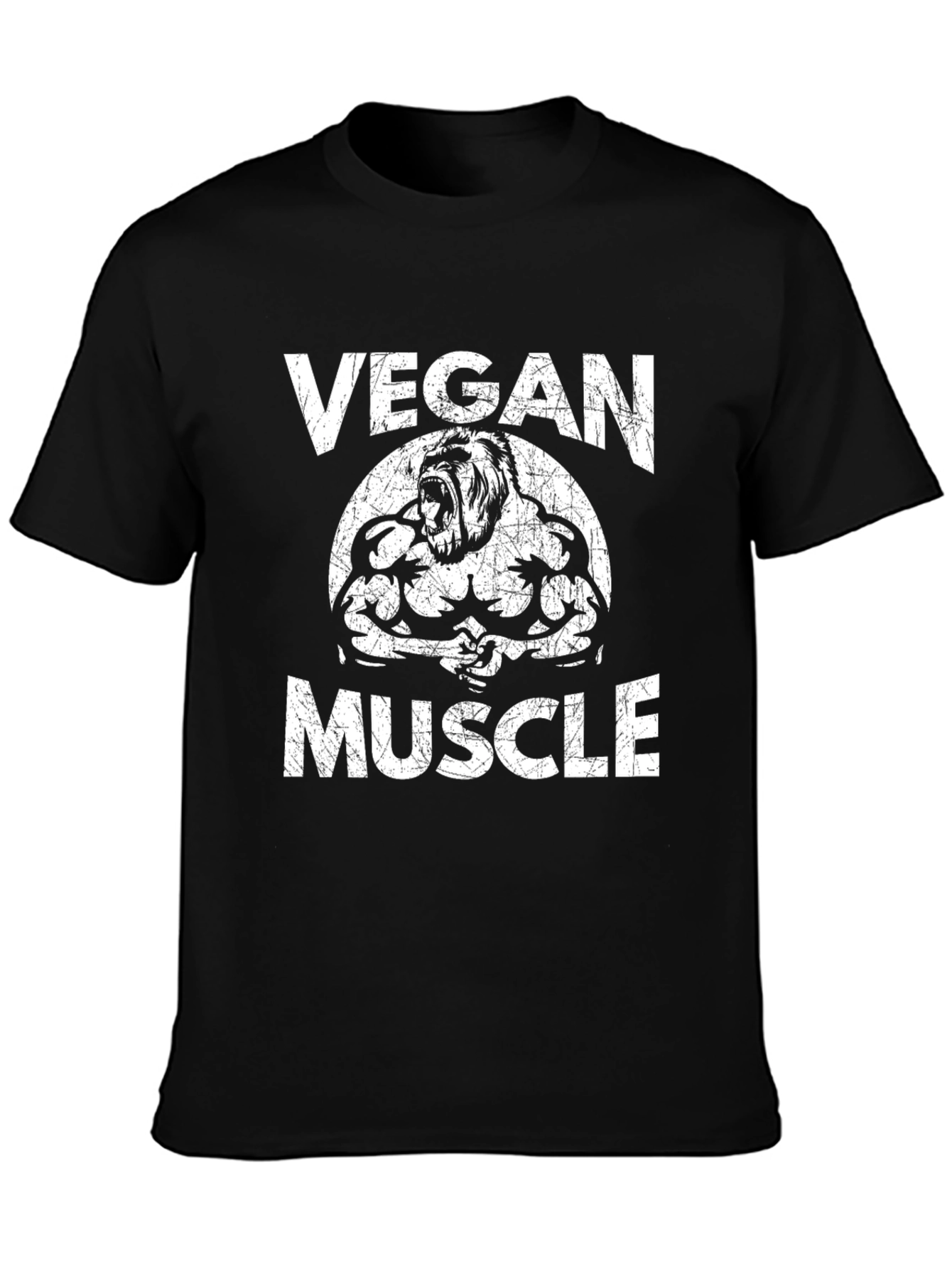Vegan Muscle T-Shirt - Gorilla Design