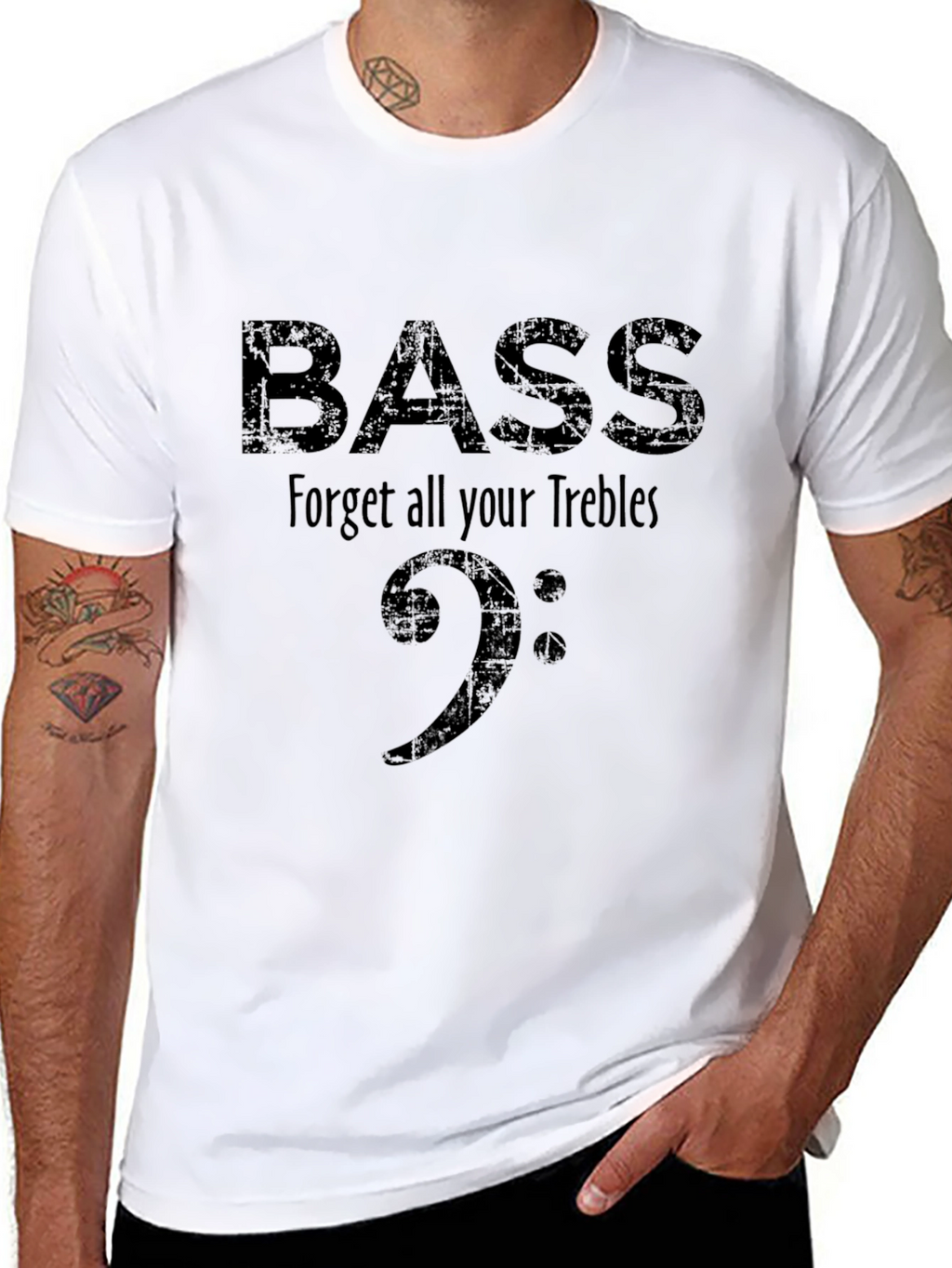 Bass Forget Trebles Shirt - Music Lover Tee
