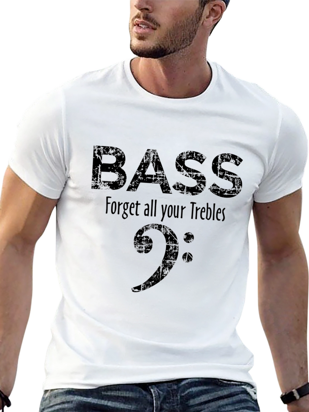 Bass Forget Trebles Shirt - Music Lover Tee