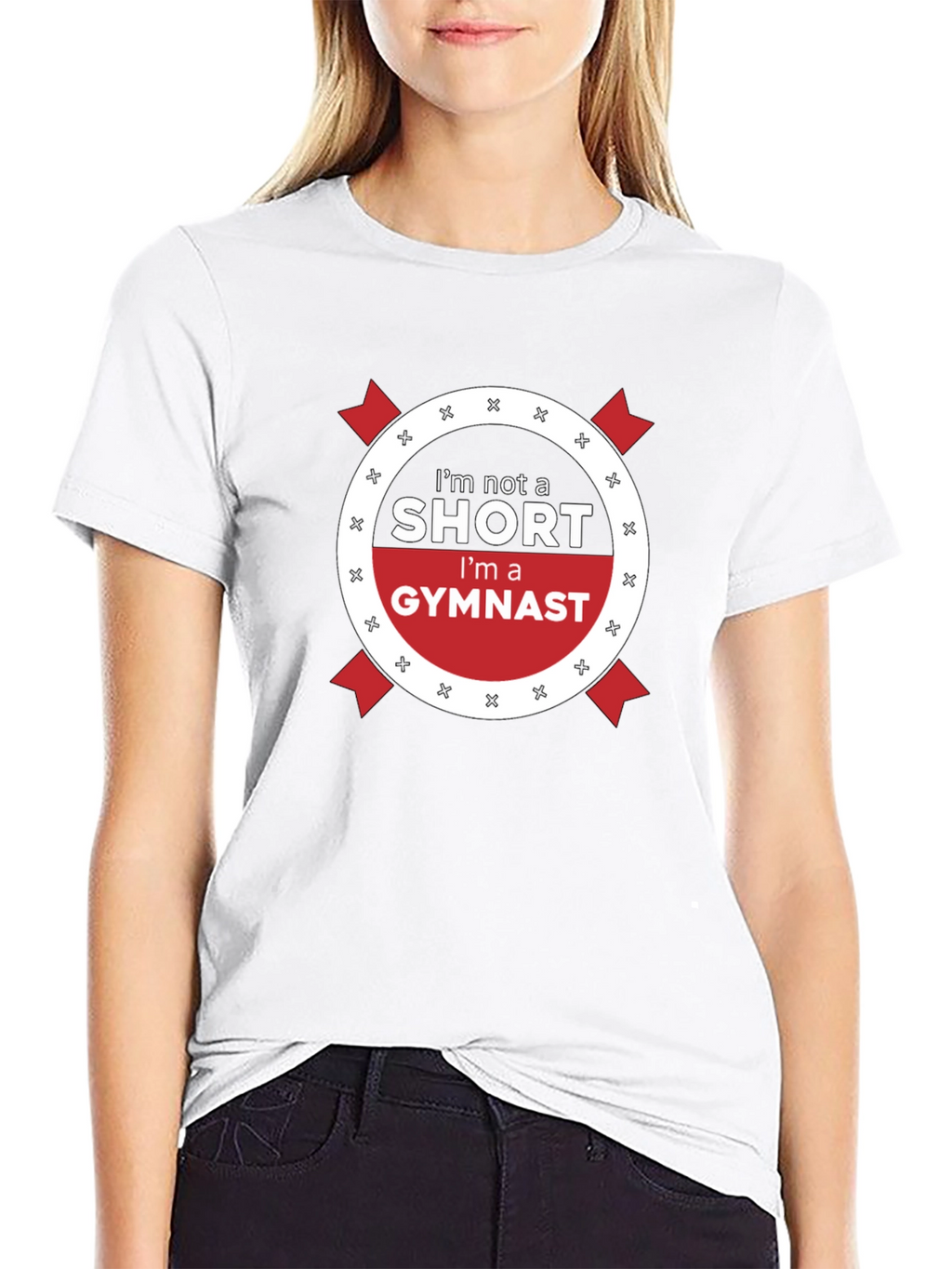 Im Not a Short Gymnast T-Shirt - Black