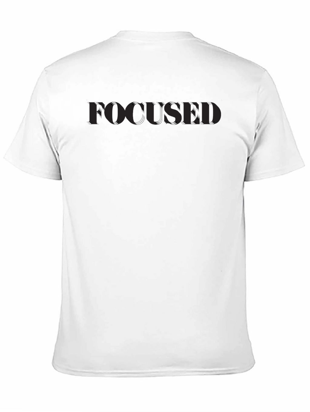 Focused Black Graphic T-Shirt - Premium Quality