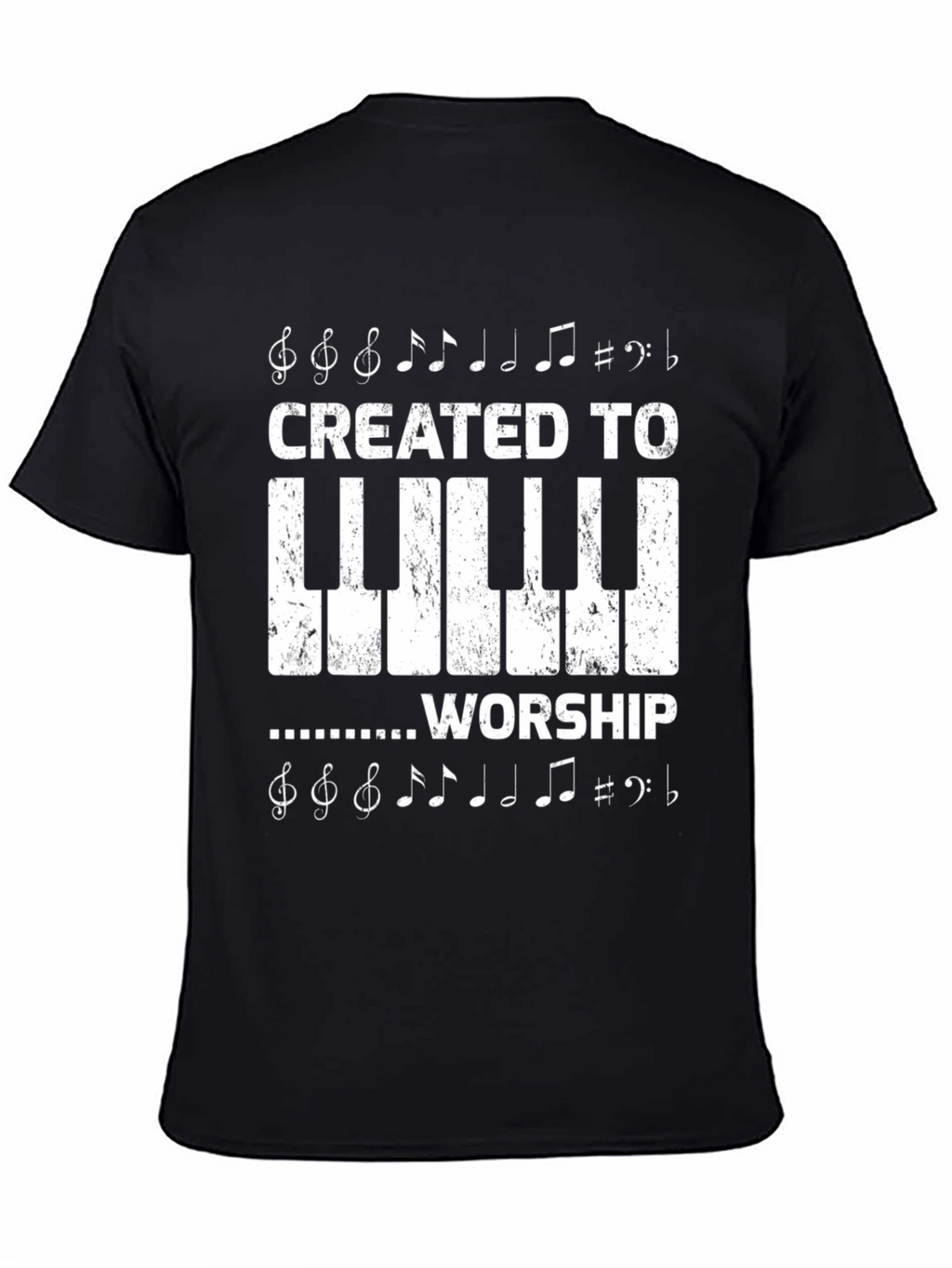 Created To Worship Piano Keyboard T-Shirt