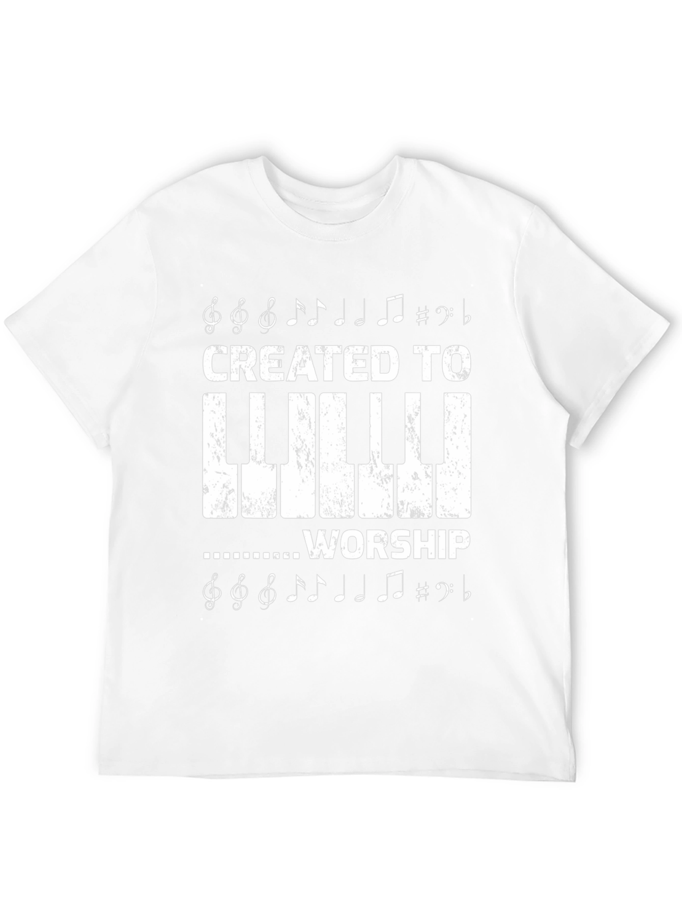 Created To Worship Piano Keyboard T-Shirt