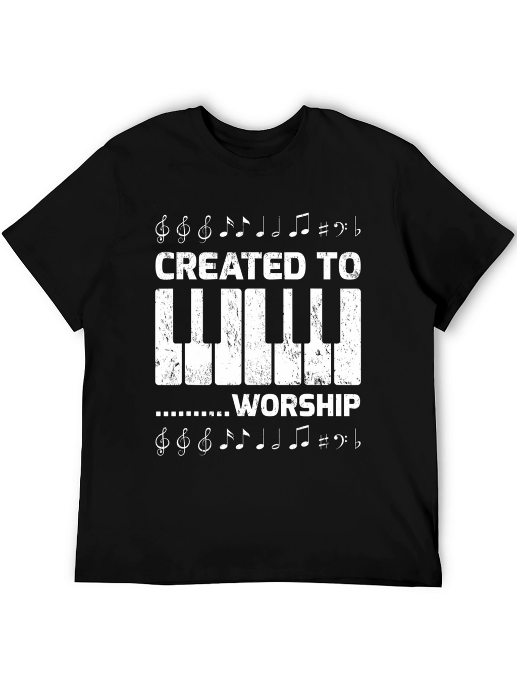 Created To Worship Piano Keyboard T-Shirt