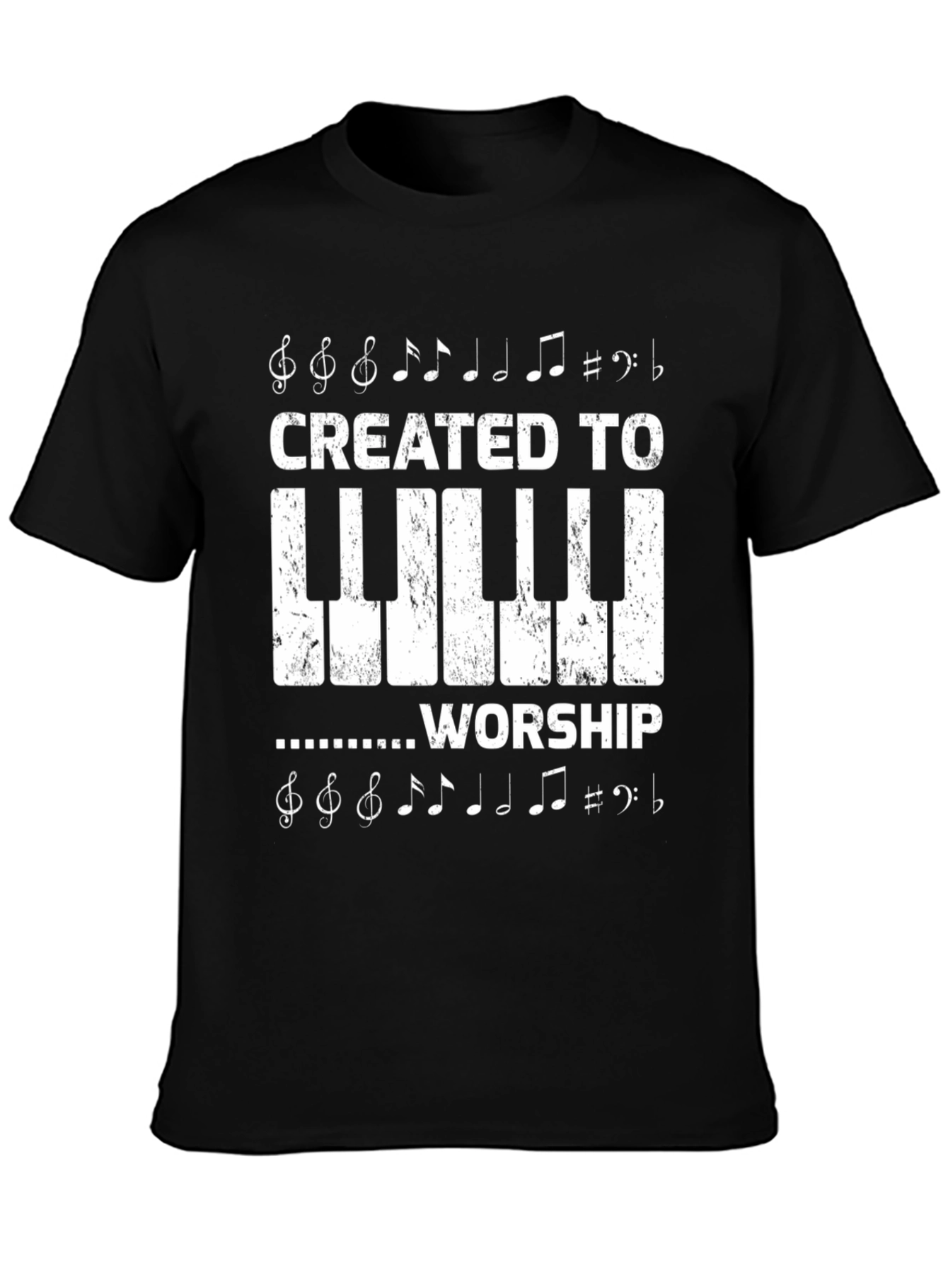 Created To Worship Piano Keyboard T-Shirt