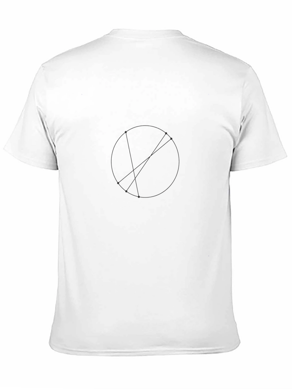 Modern Graphic Black T-Shirt - Geometric Circle Design