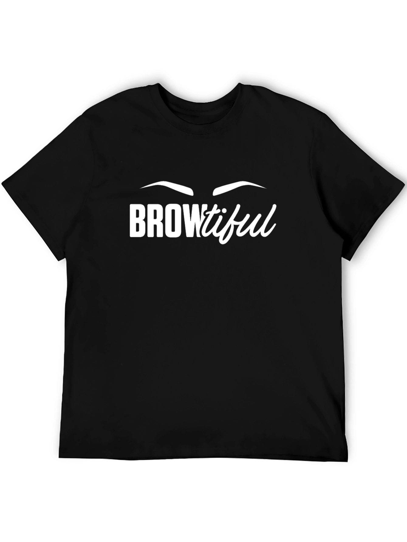 Browtiful Graphic Tee - Unisex Black T-Shirt