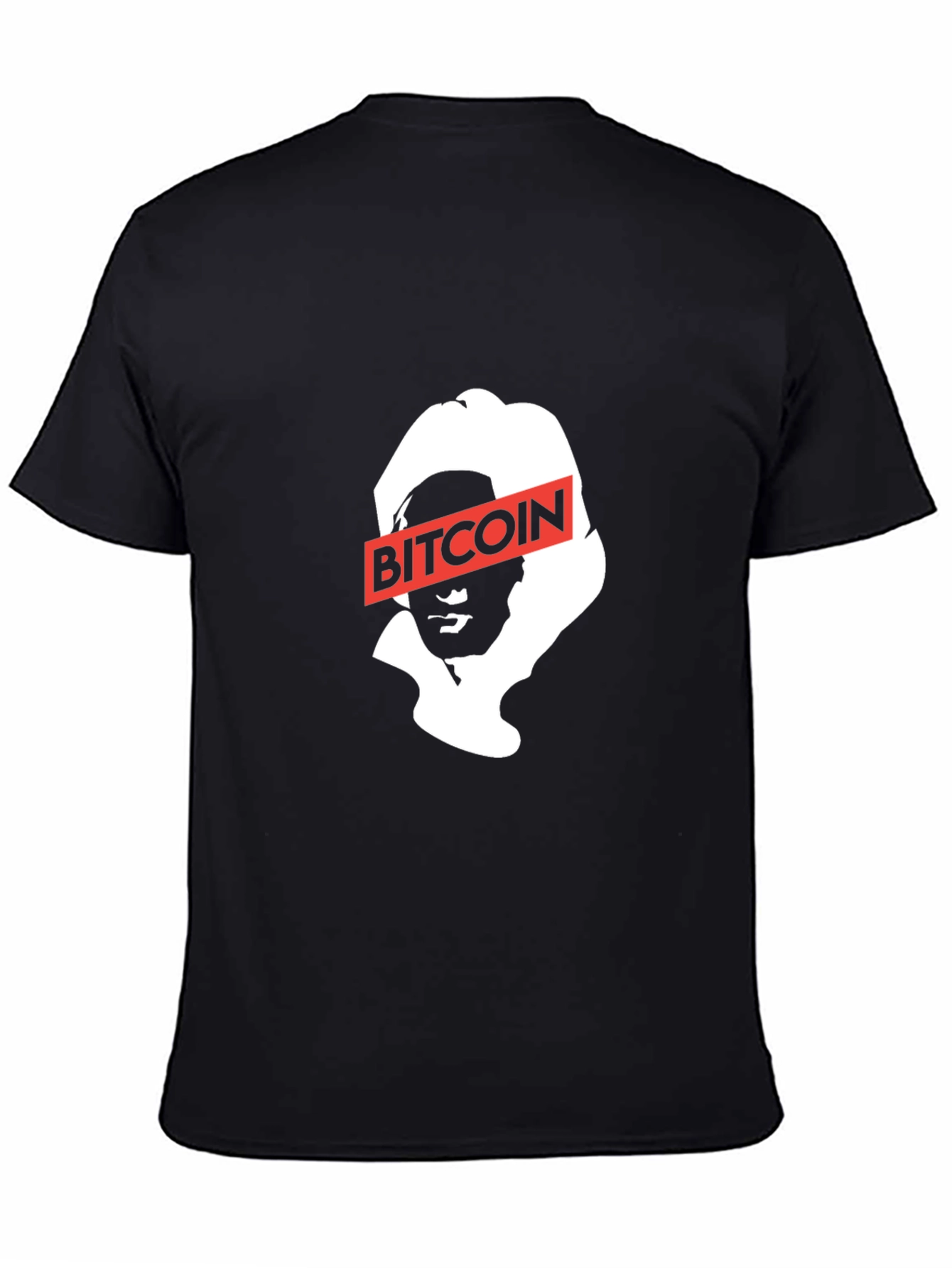 Bitcoin Satoshi Nakamoto Black Graphic Tee