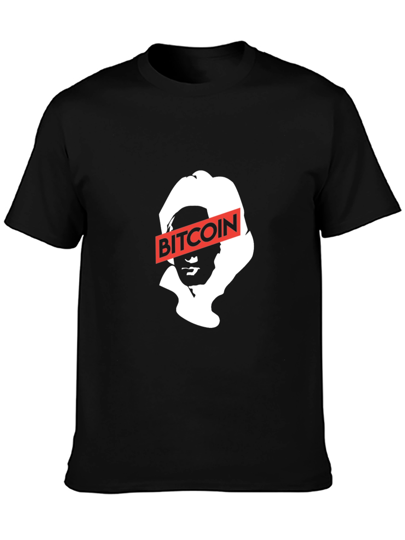 Bitcoin Satoshi Nakamoto Black Graphic Tee