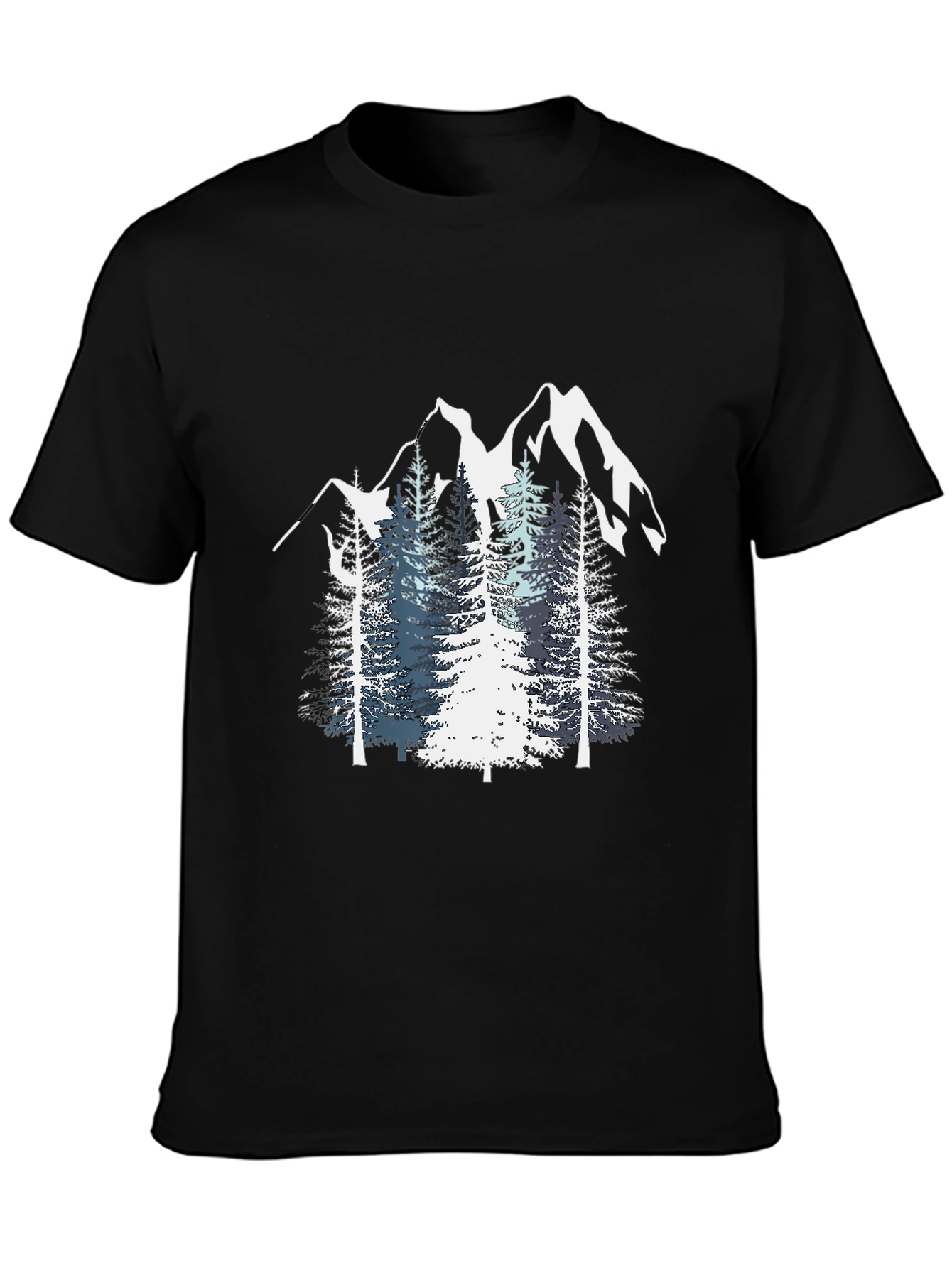 Mountain Pine Tree Graphic Tee - Nature Inspired