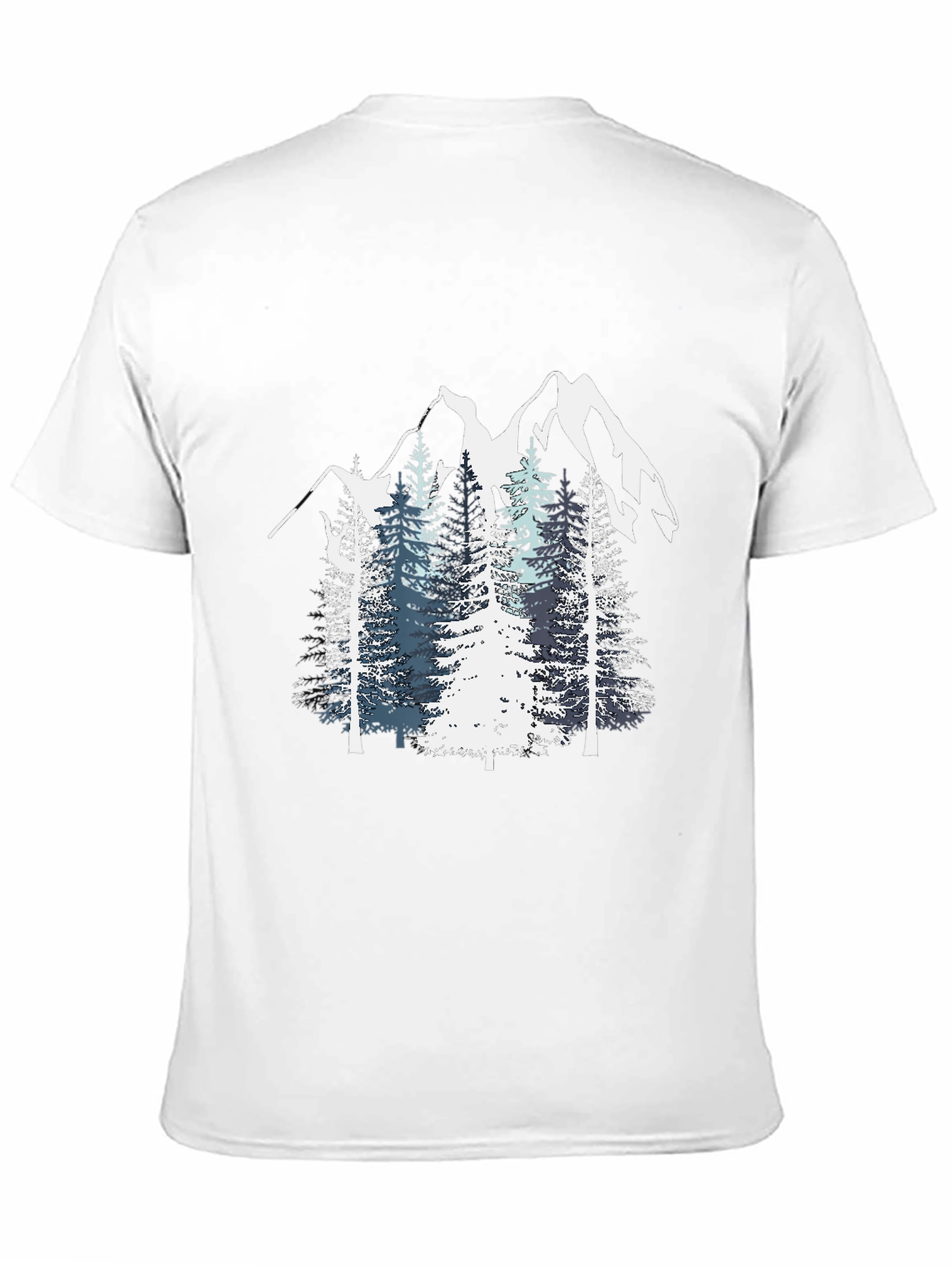 Mountain Pine Tree Graphic Tee - Nature Inspired