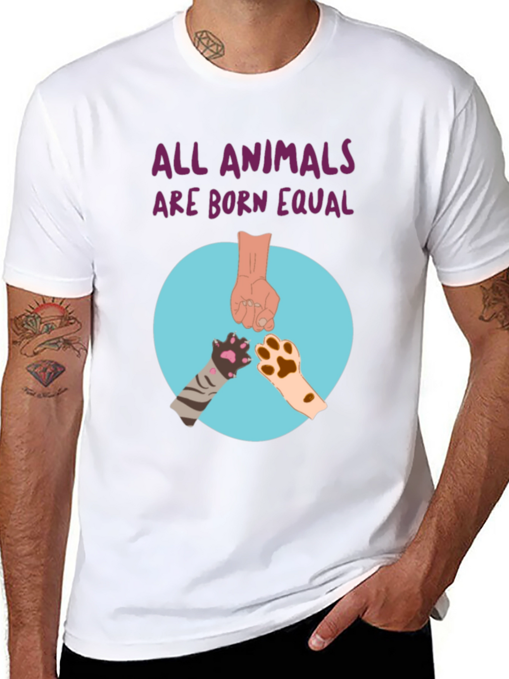 Equality T-Shirt - All Animals Are Born Equal