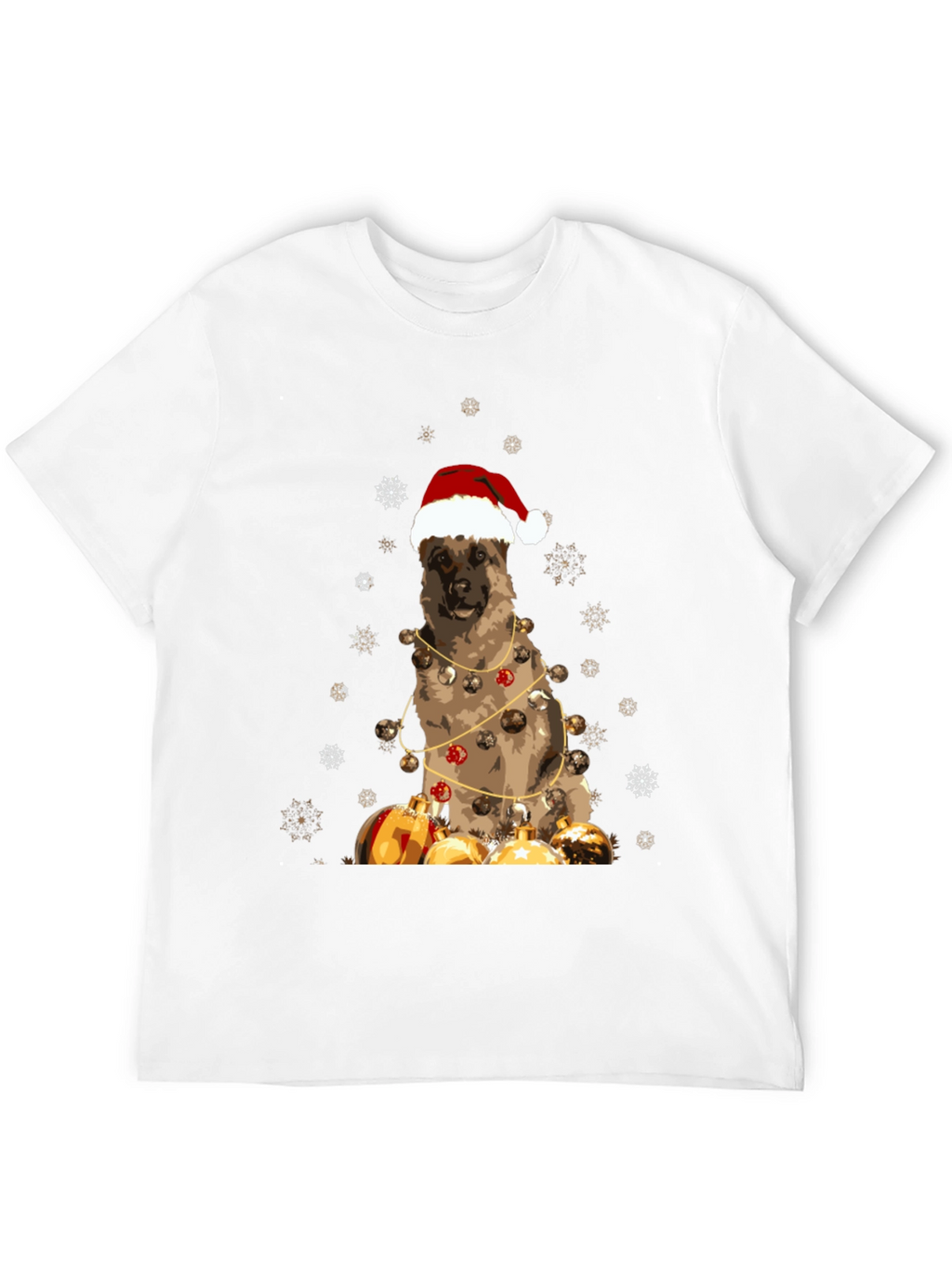 Festive Dog Christmas T-Shirt