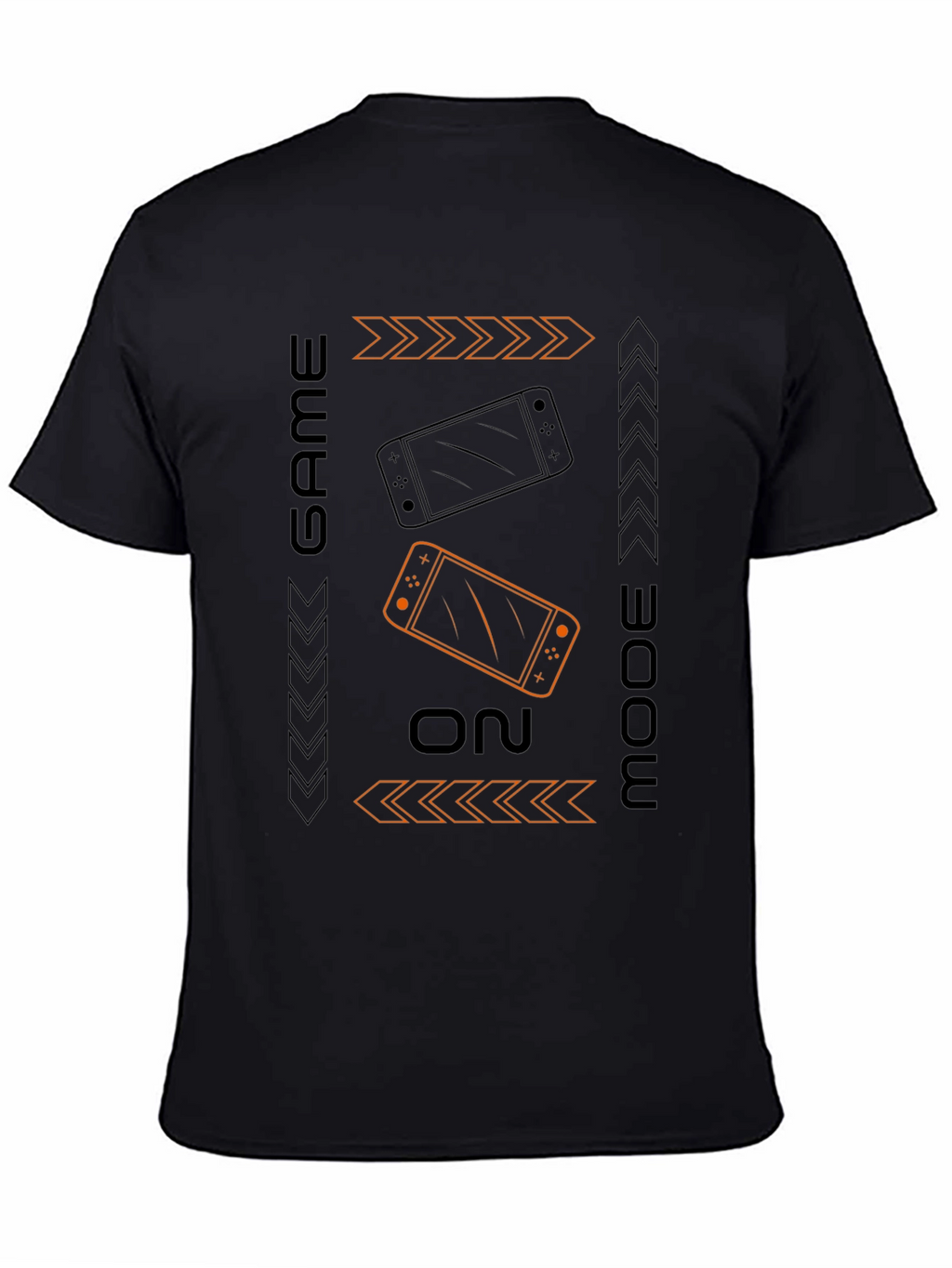 Game On Mode Black T-Shirt