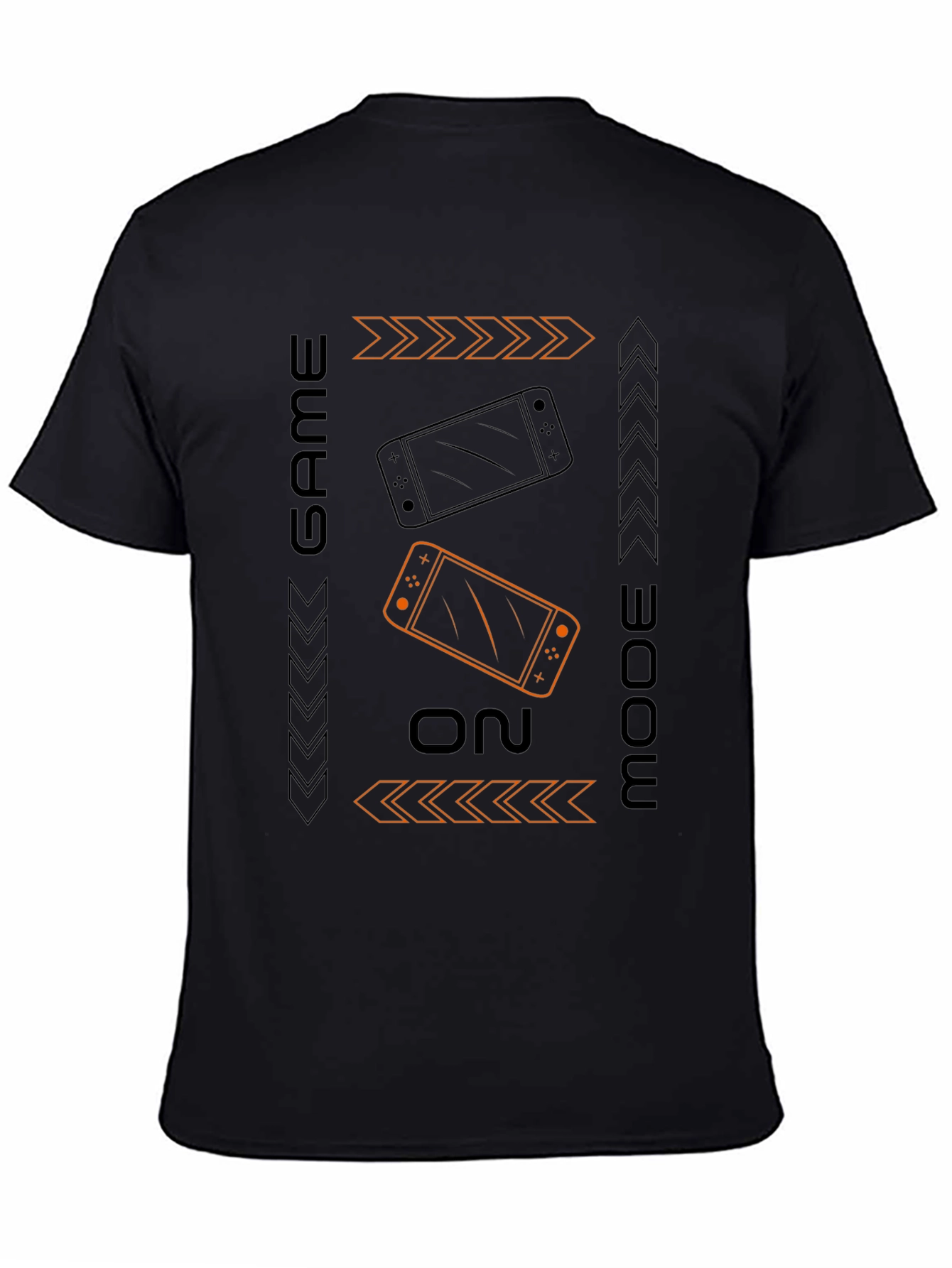 Game On Mode Black T-Shirt