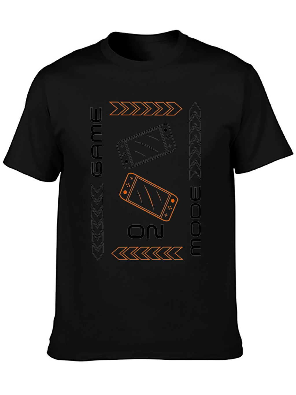 Game On Mode Black T-Shirt