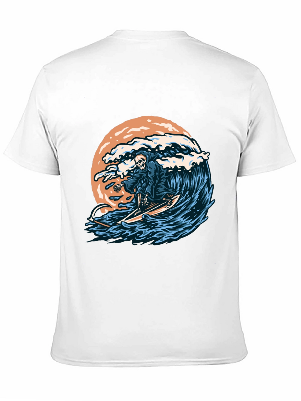 Surfing Grim Reaper Graphic T-Shirt