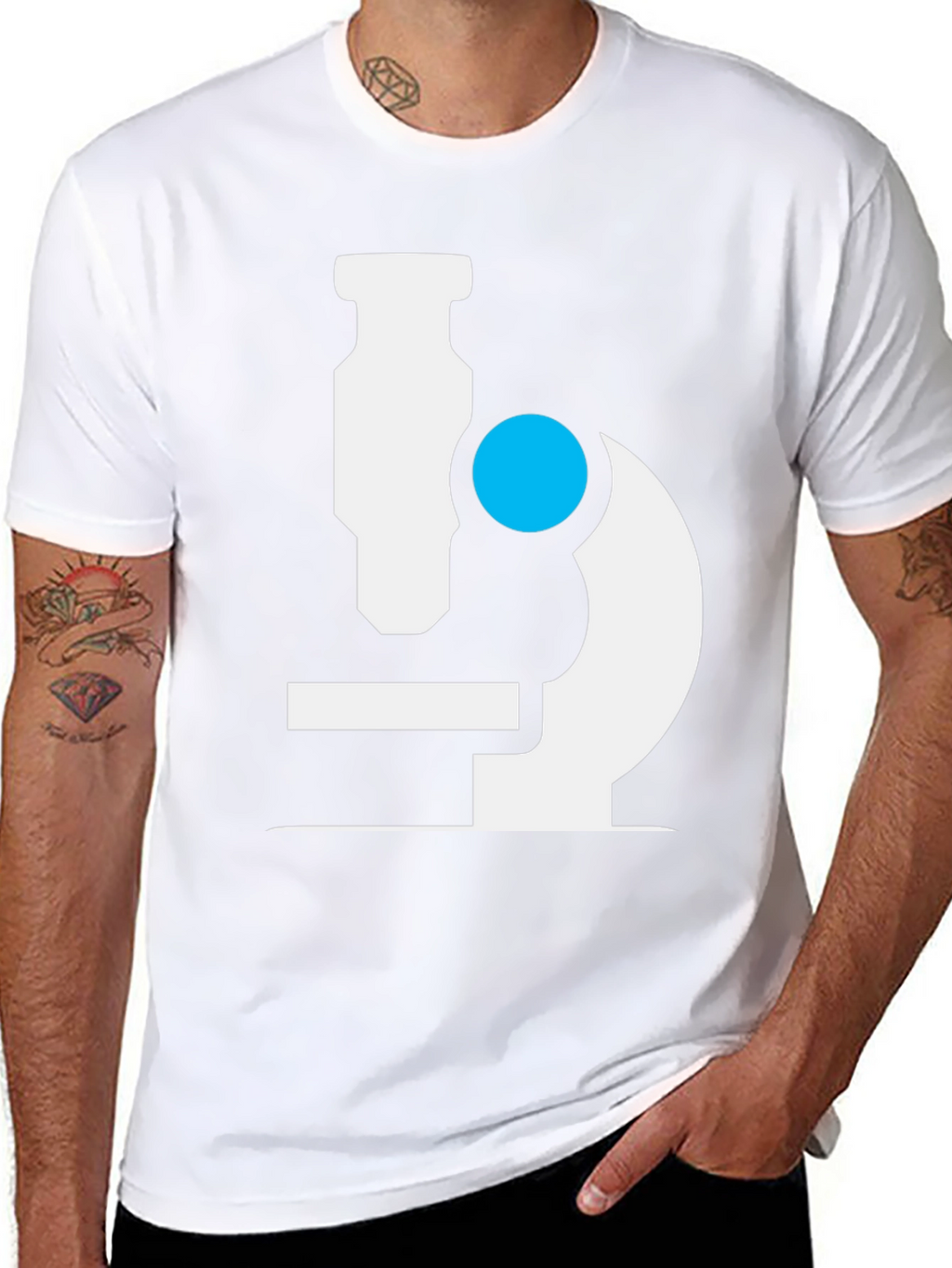 Microscope Graphic T-Shirt - Science Tee