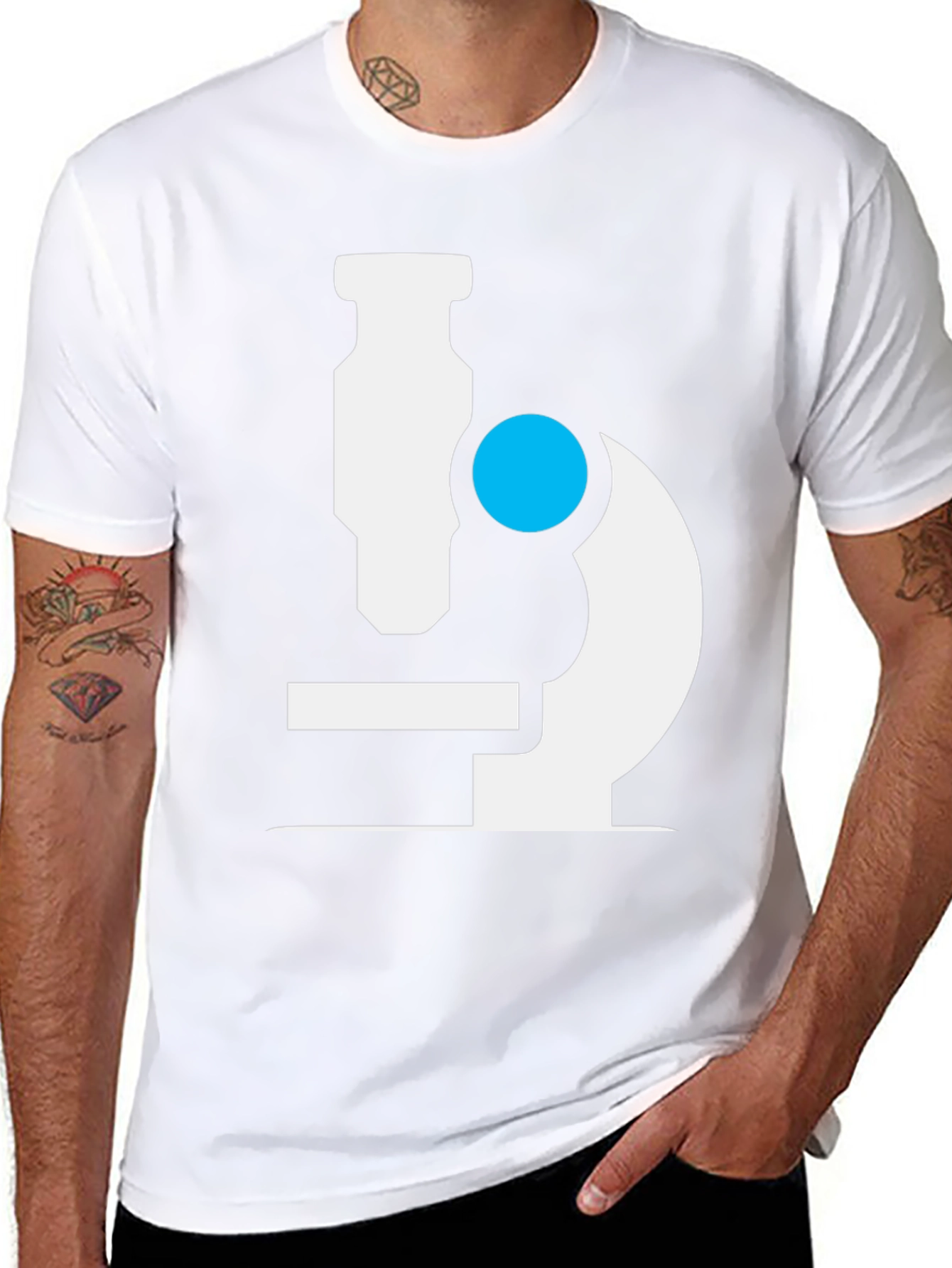 Microscope Graphic T-Shirt - Science Tee