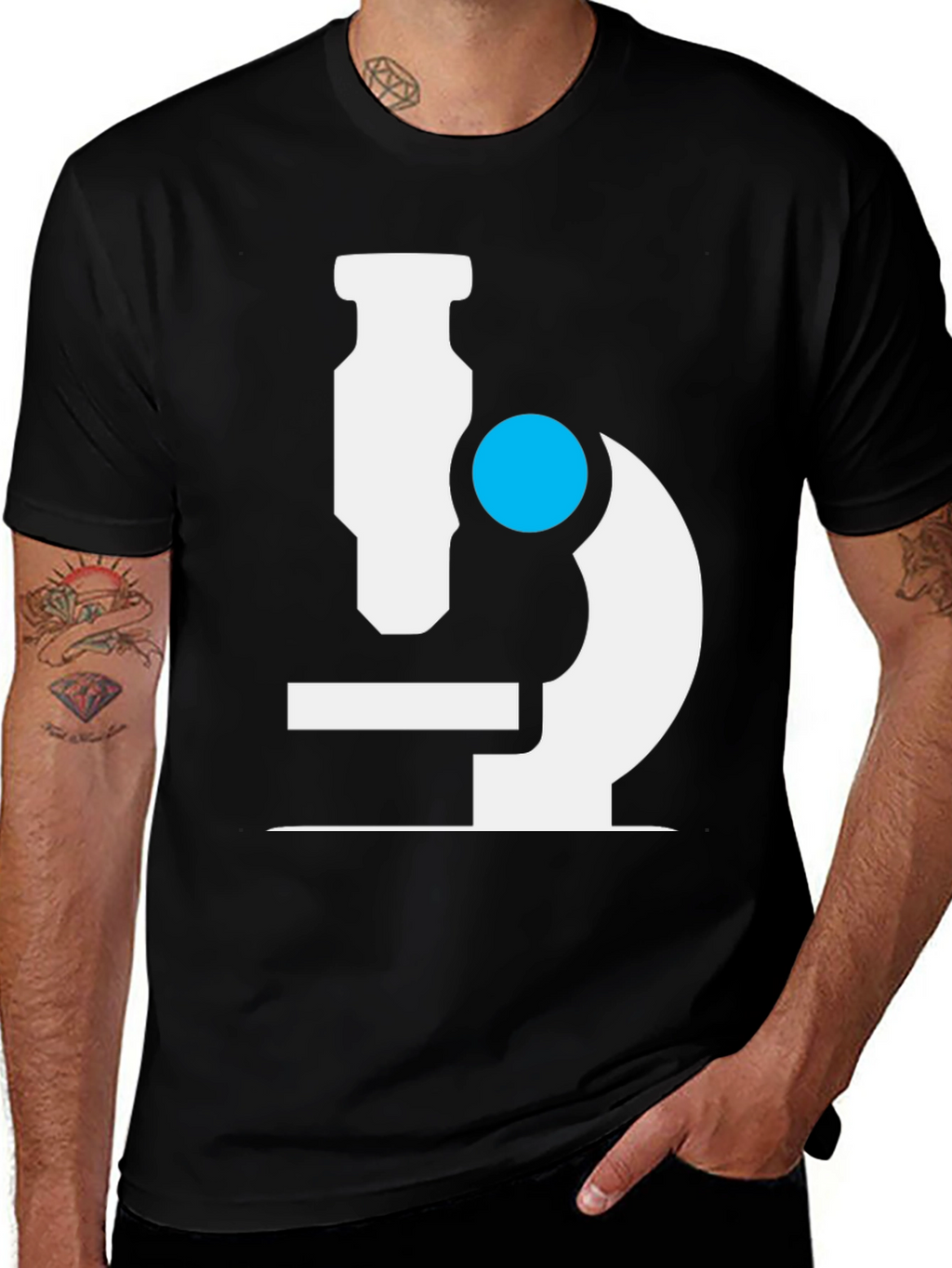 Microscope Graphic T-Shirt - Science Tee
