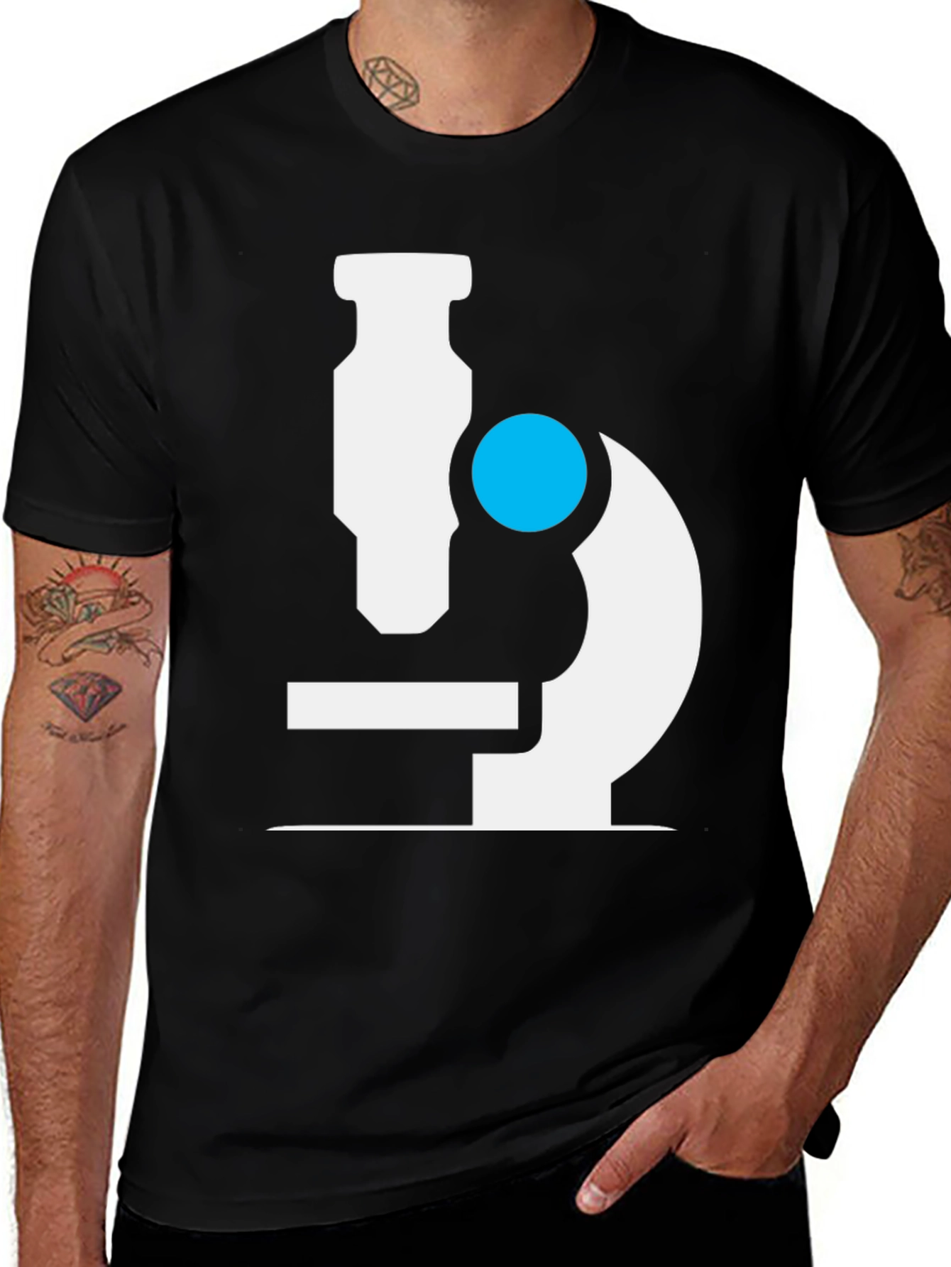 Microscope Graphic T-Shirt - Science Tee